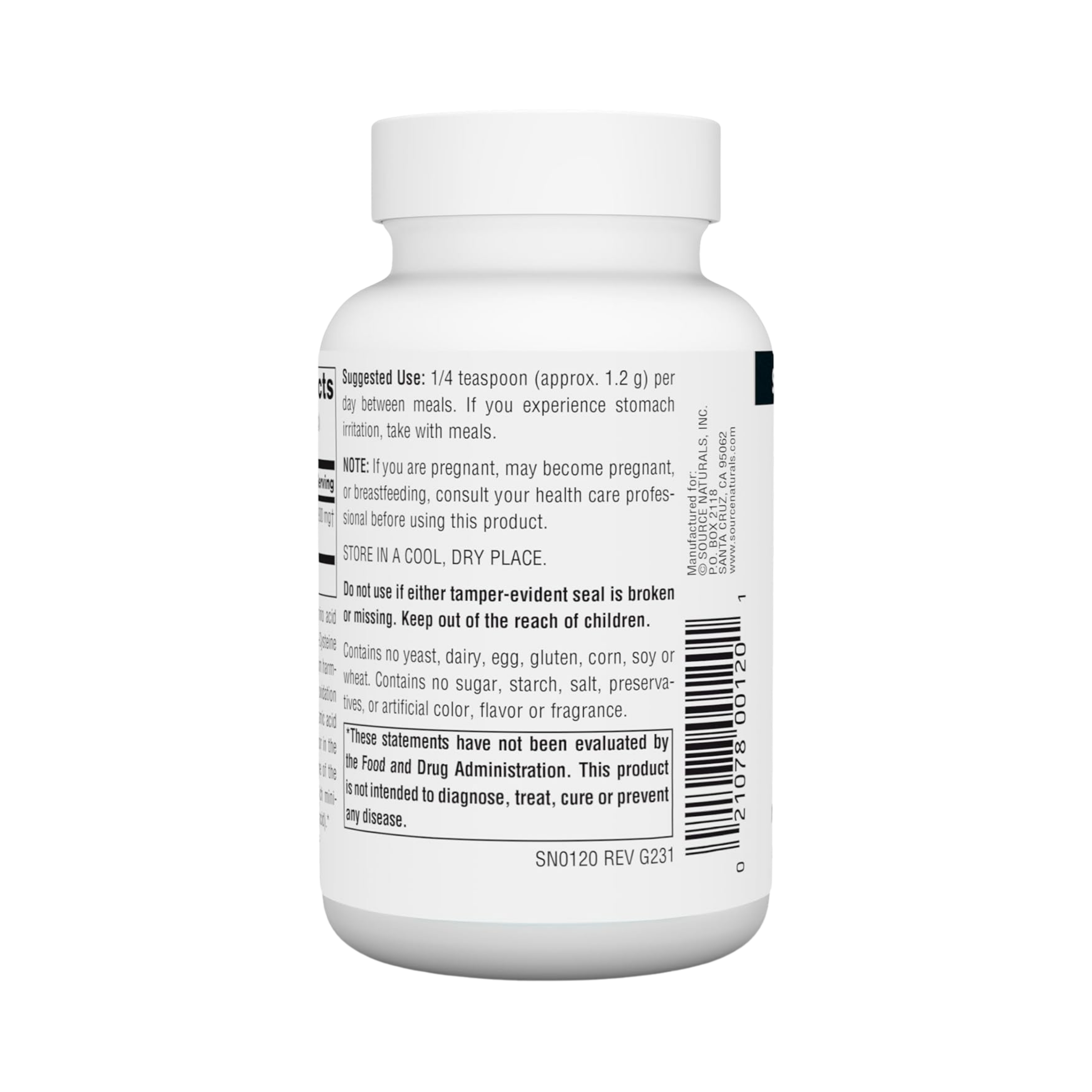 Source Natural, L-Cysteine, 3.53 Oz, Powder