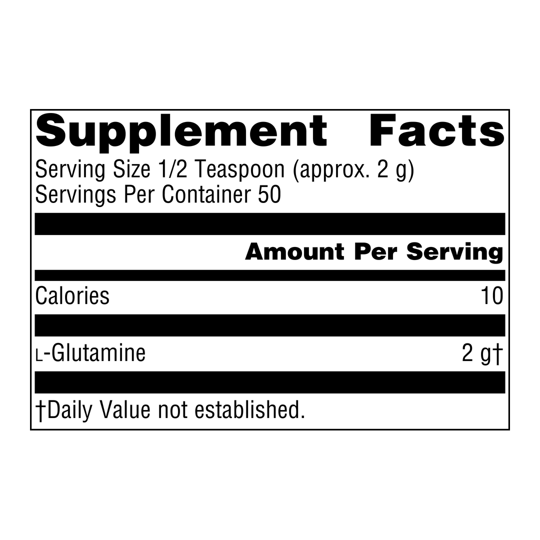 Source Naturals L-Glutamine, Free Form Amino Acid, 100 Grams Powder