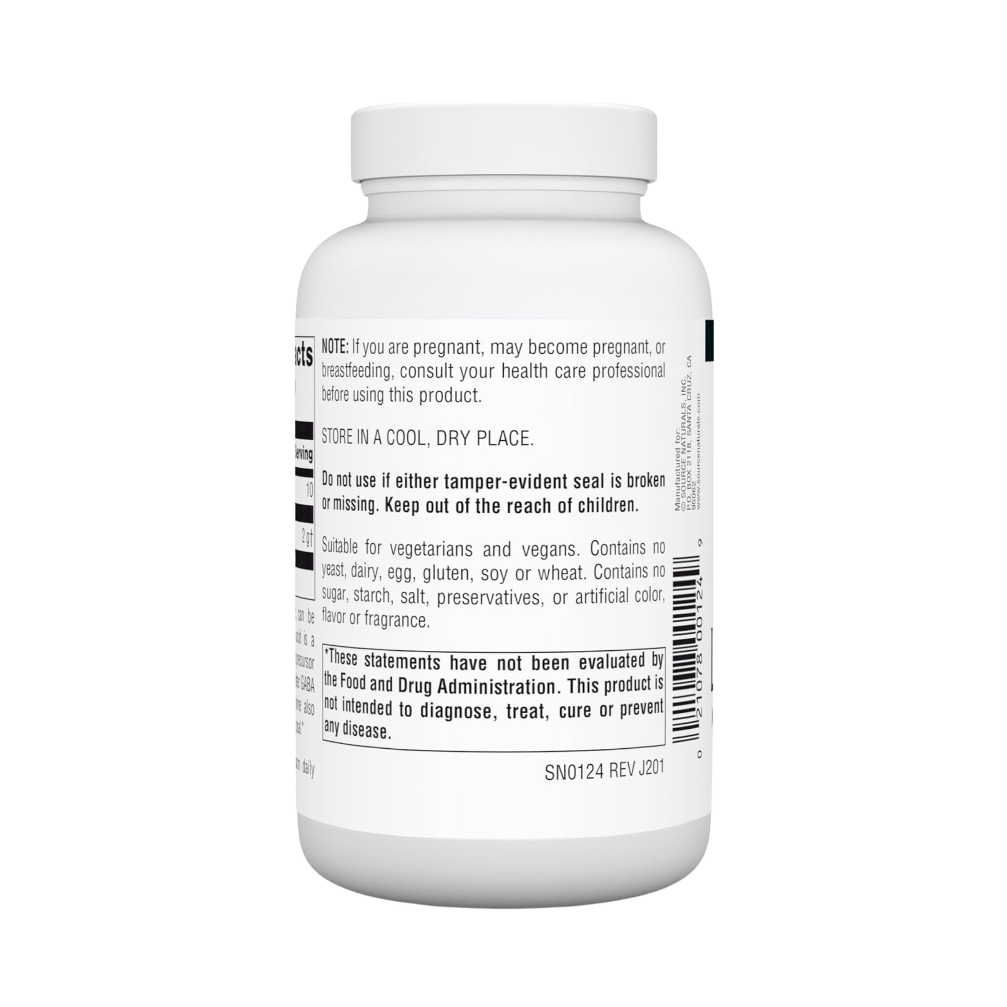 Source Naturals L-Glutamine, Free Form Amino Acid, 100 Grams Powder