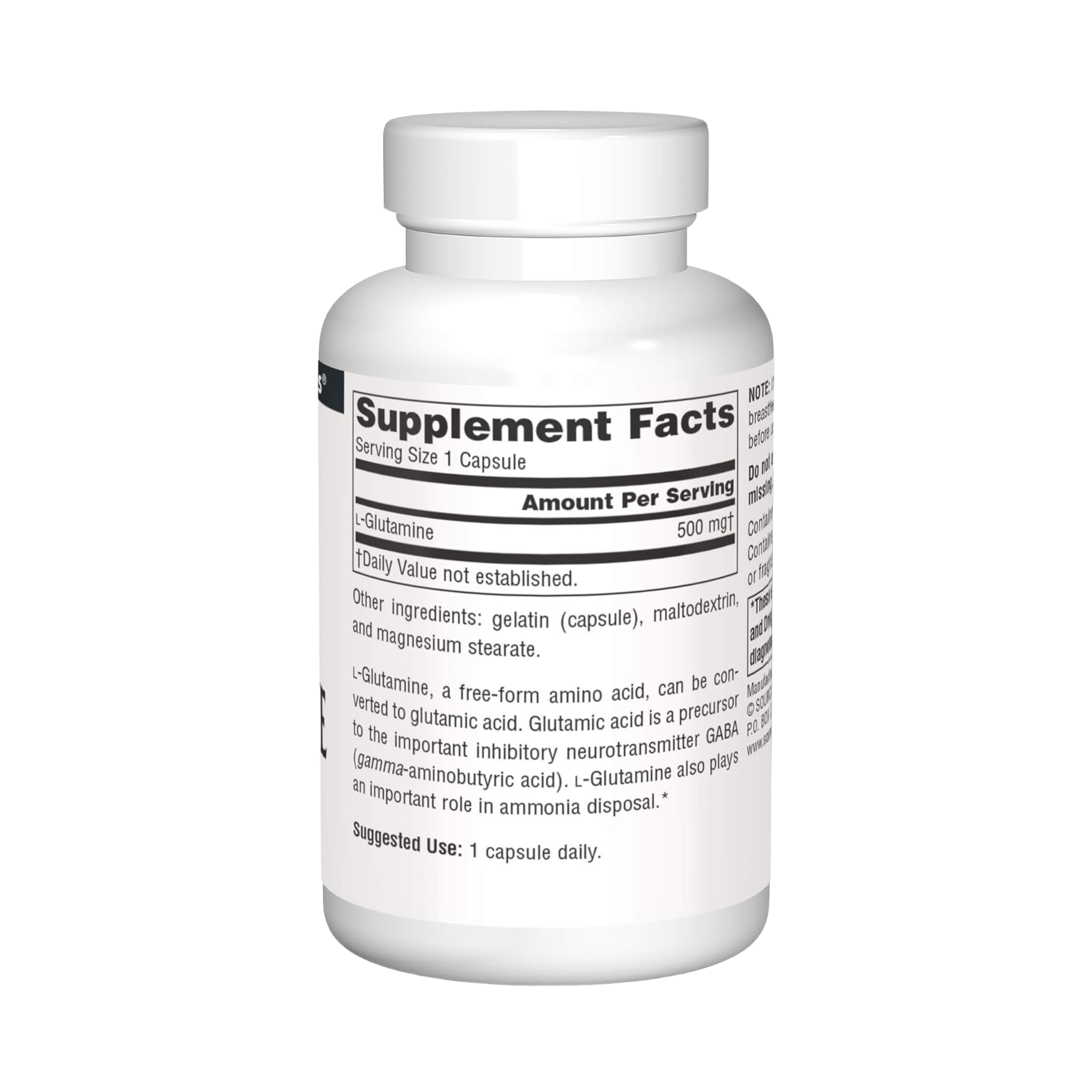 Source Naturals, L-Glutamine, 500 Mg, 50 Tablets