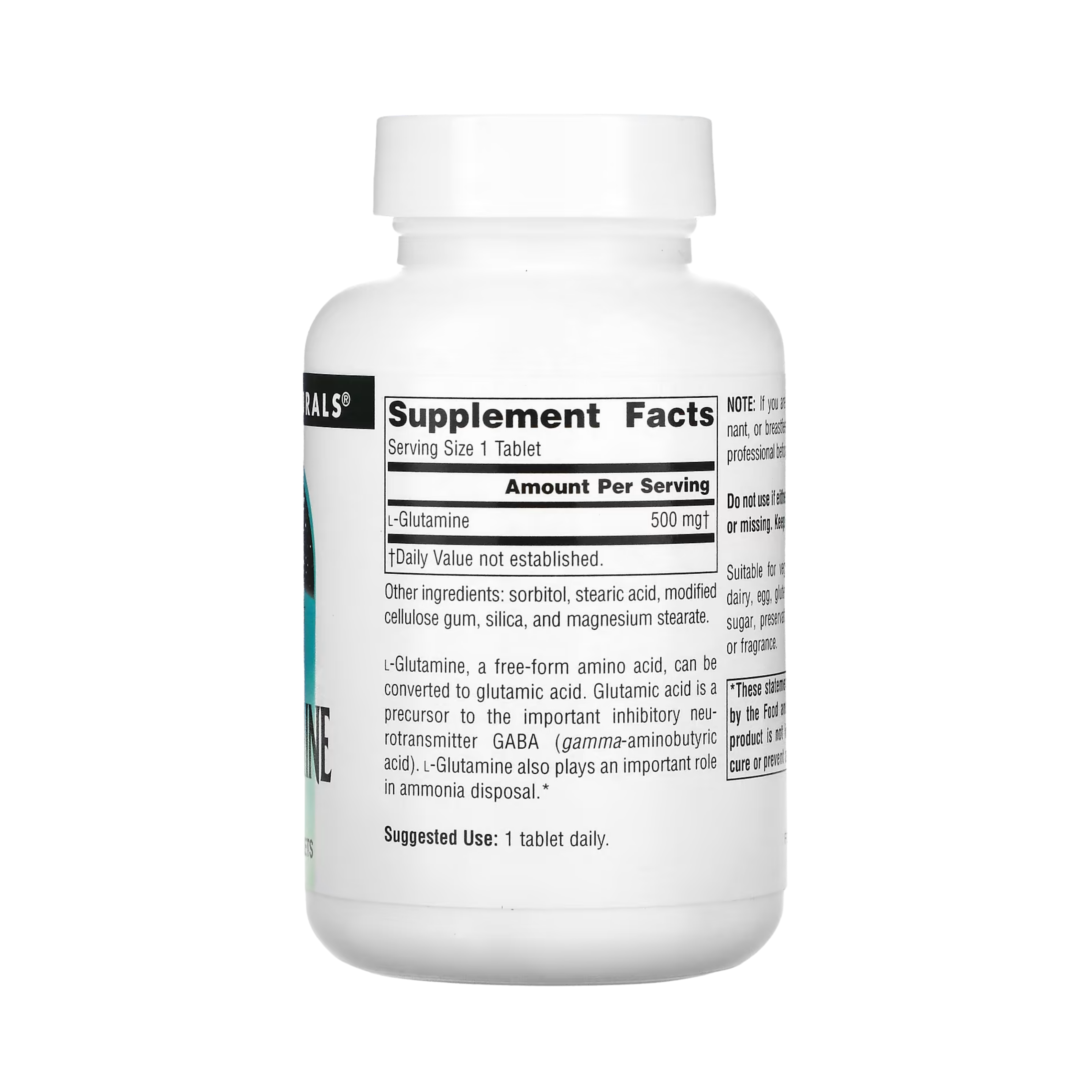 Source Naturals, L-Glutamine, 500 Mg, 100 Tablets