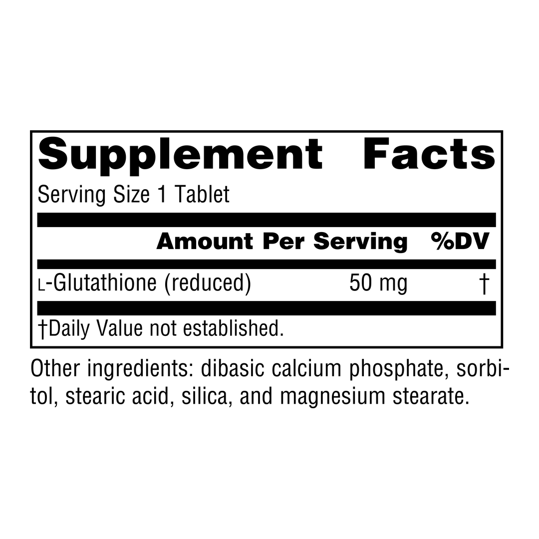 Source Naturals, Reduced Glutathione, 50 Mg, 30 Tablets