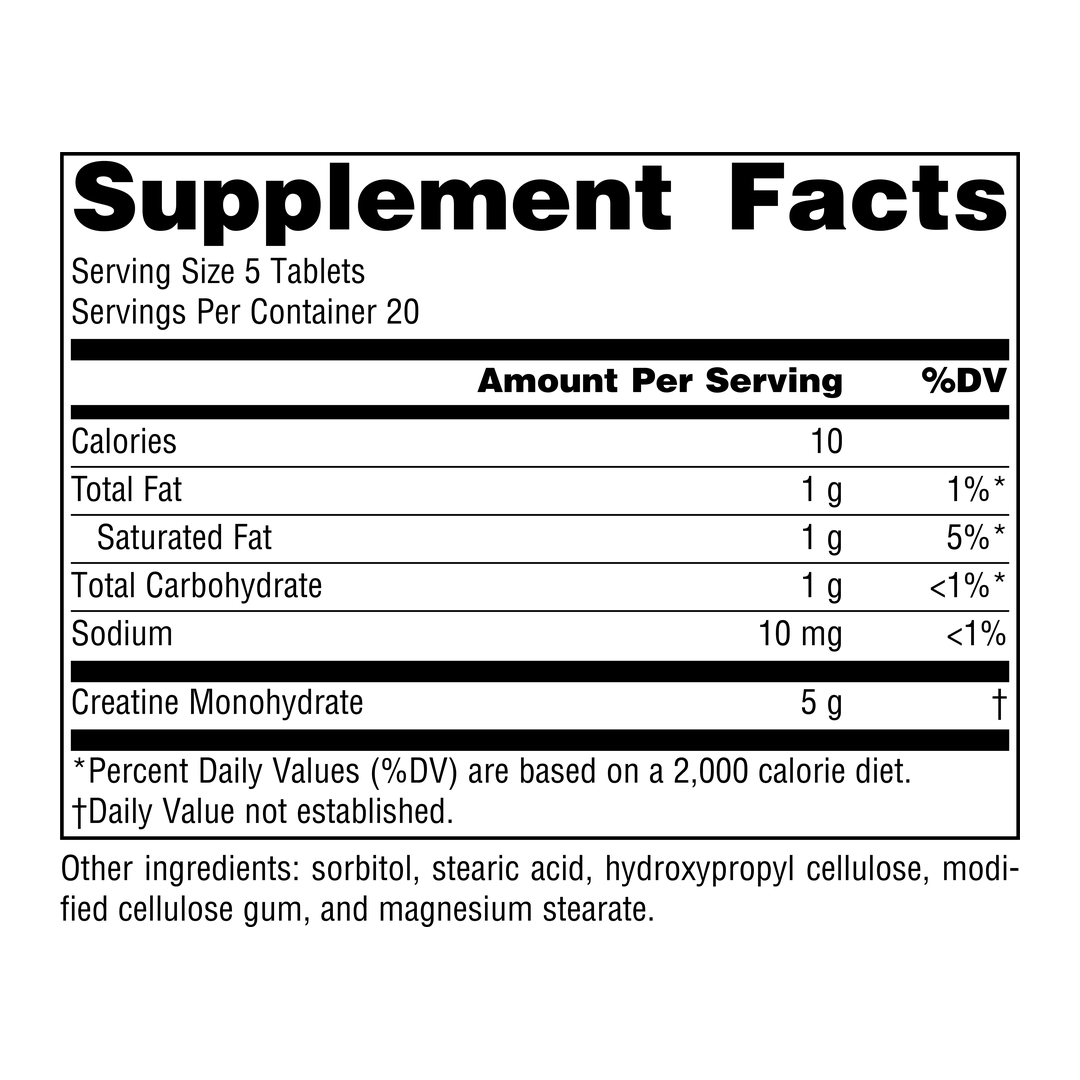Source Naturals, Creatine, Athletic Series, 1000 Mg, 100 Tablets