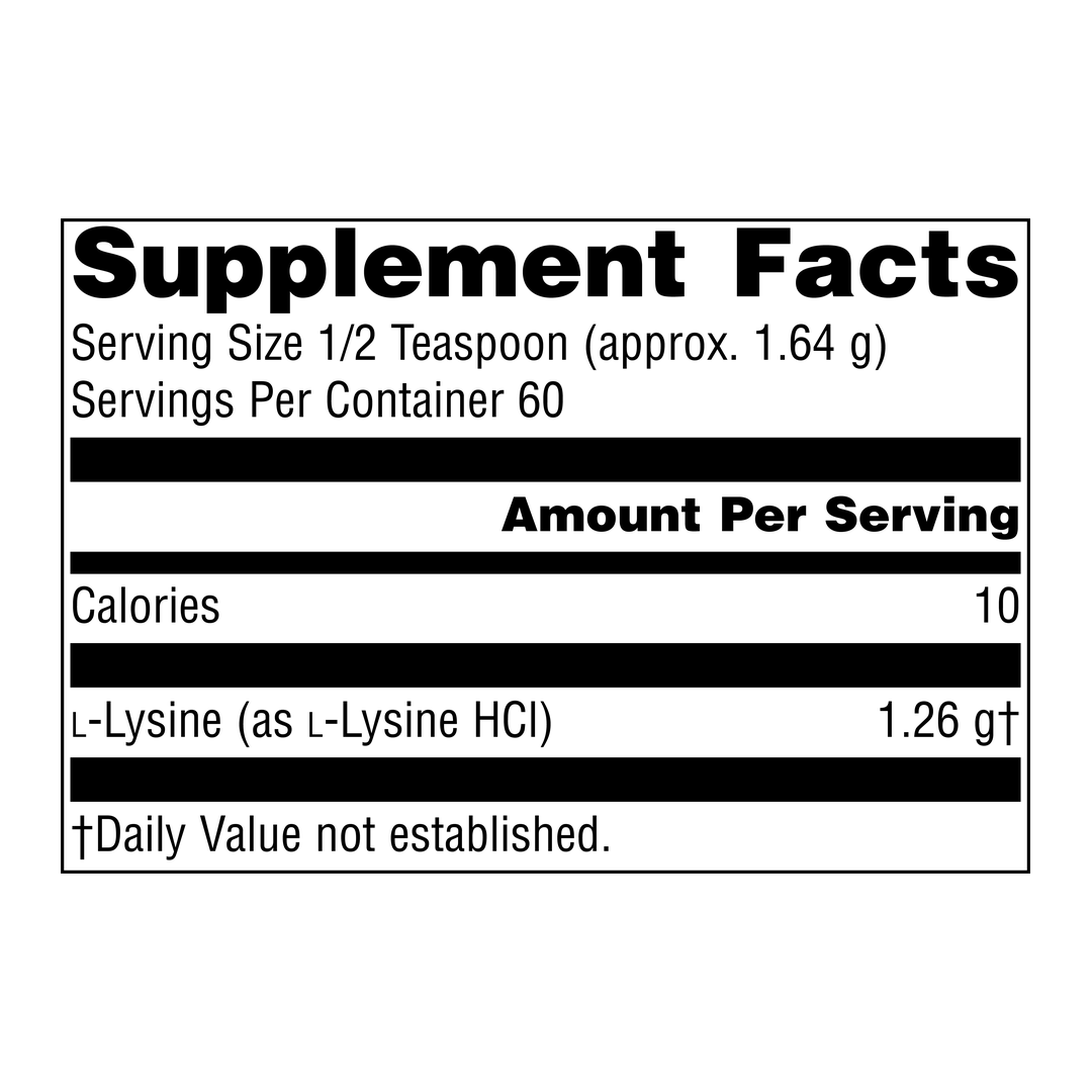Source Naturals, L-Lysine, 3.35 Oz Powder