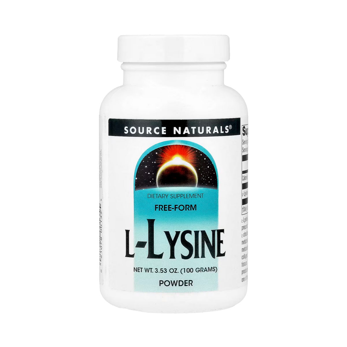 Source Naturals, L-Lysine, 3.35 Oz Powder