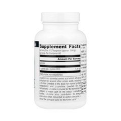 Source Naturals, L-Lysine, 3.35 Oz Powder