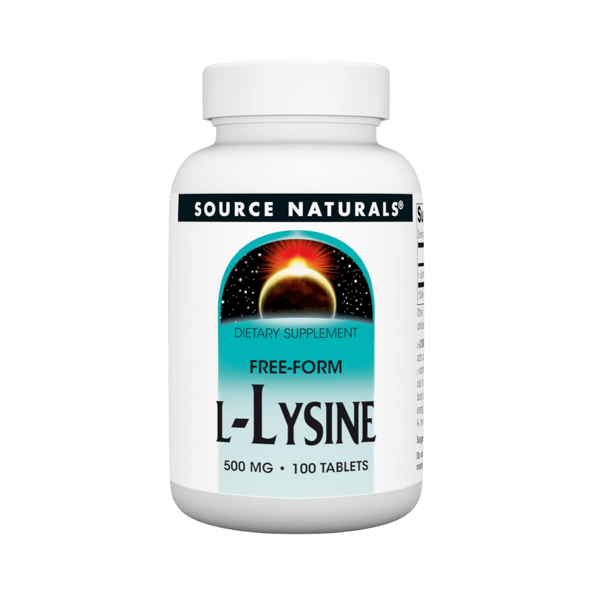 Source Naturals, L-Lysine, 500 Mg, 100 Tablets
