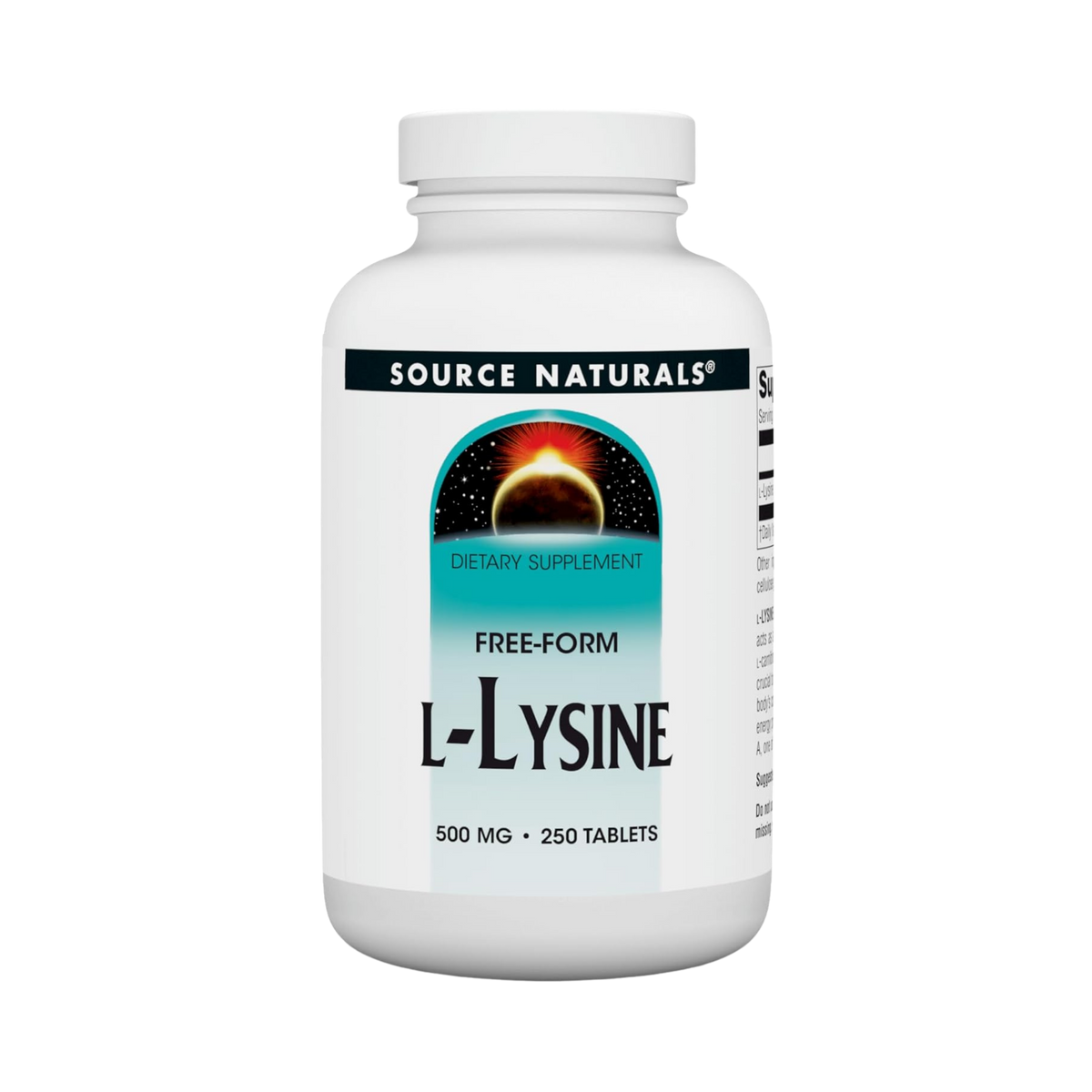 Source Naturals, L-Lysine, 500 Mg, 250 Tablets