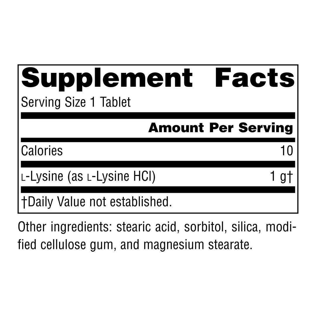 Source Naturals, L-Lysine, 1000 Mg, 50 Tablets