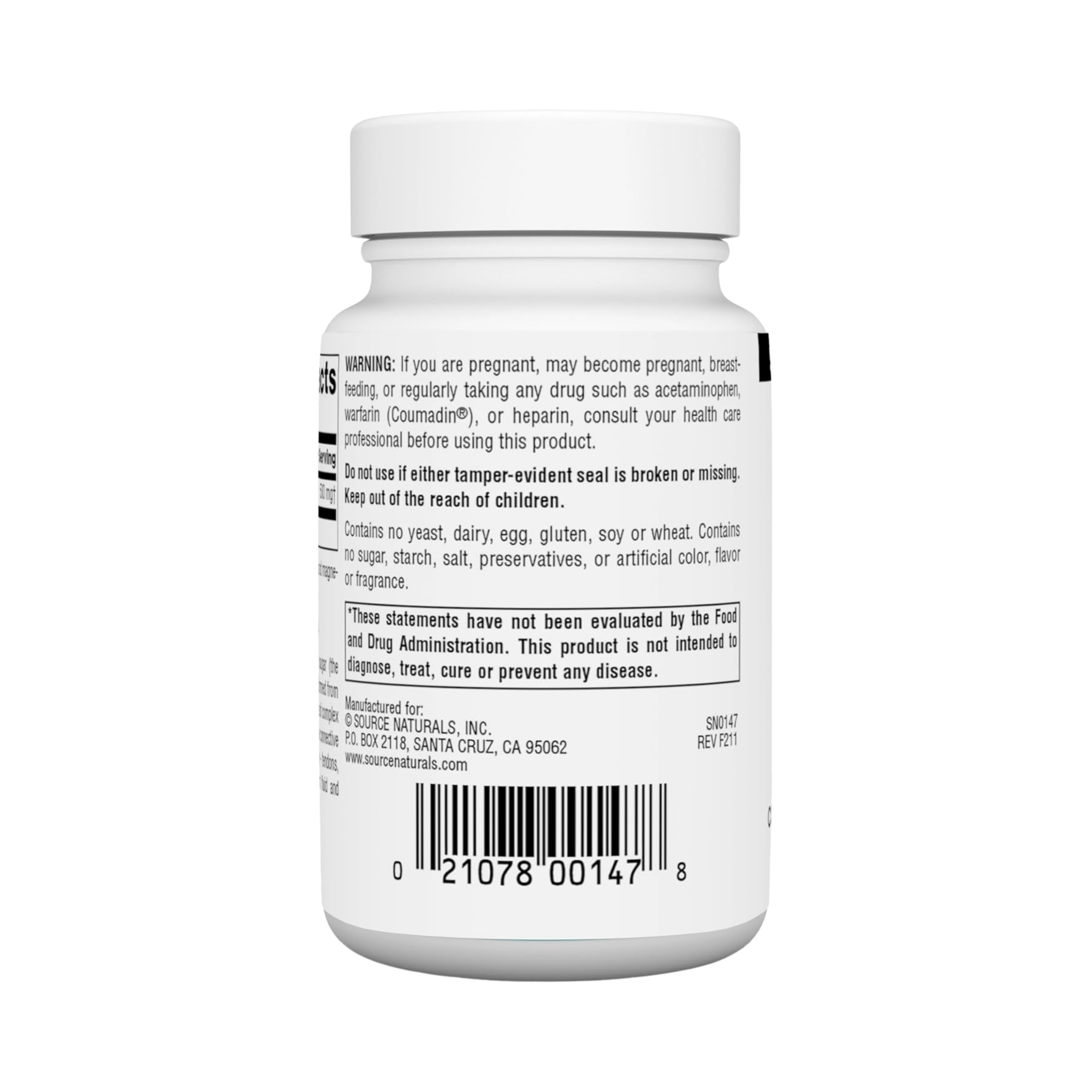 Source Naturals, N-A-G, 500 Mg, 60 Tablets