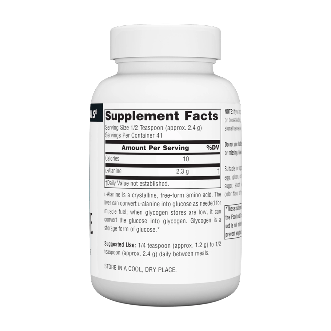 Source Natural, L-Alanine, 3.53 Oz Powder