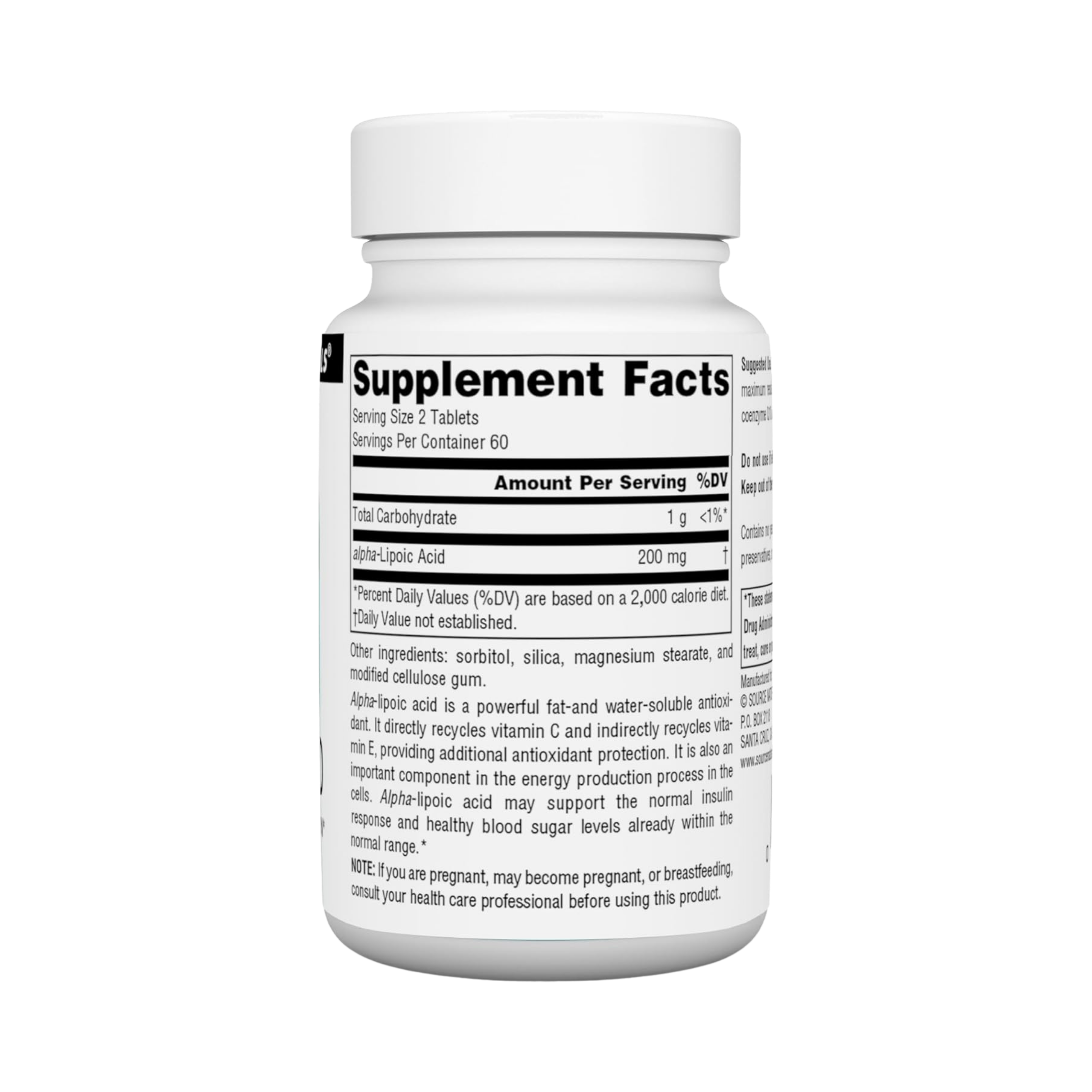 Source Naturals, Alpha Lipoic Acid, 100 Mg, 120 Tablets