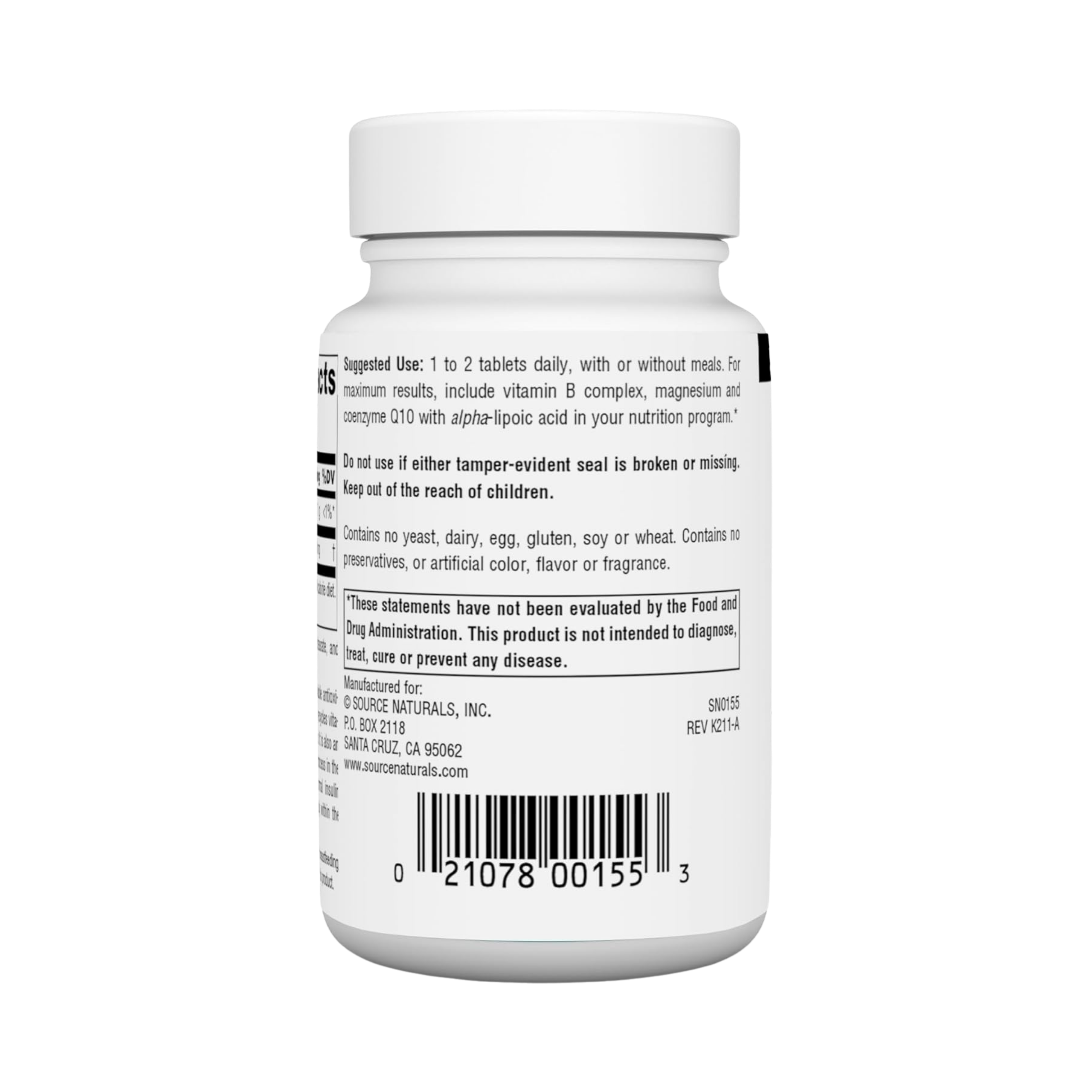 Source Naturals, Alpha Lipoic Acid, 100 Mg, 120 Tablets