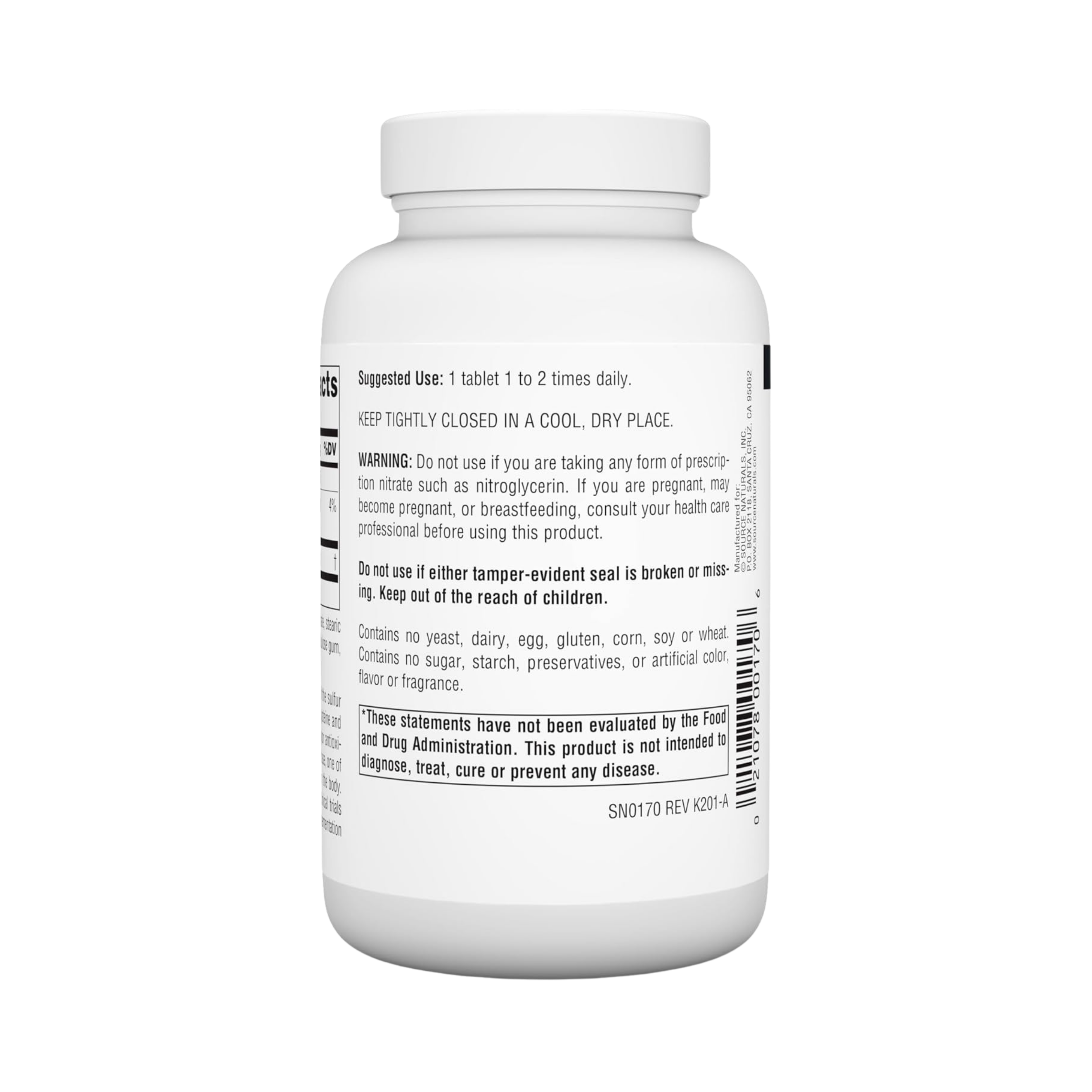 Source Naturals, N-Acetyl Cysteine, 1000 Mg, 120 Tablets