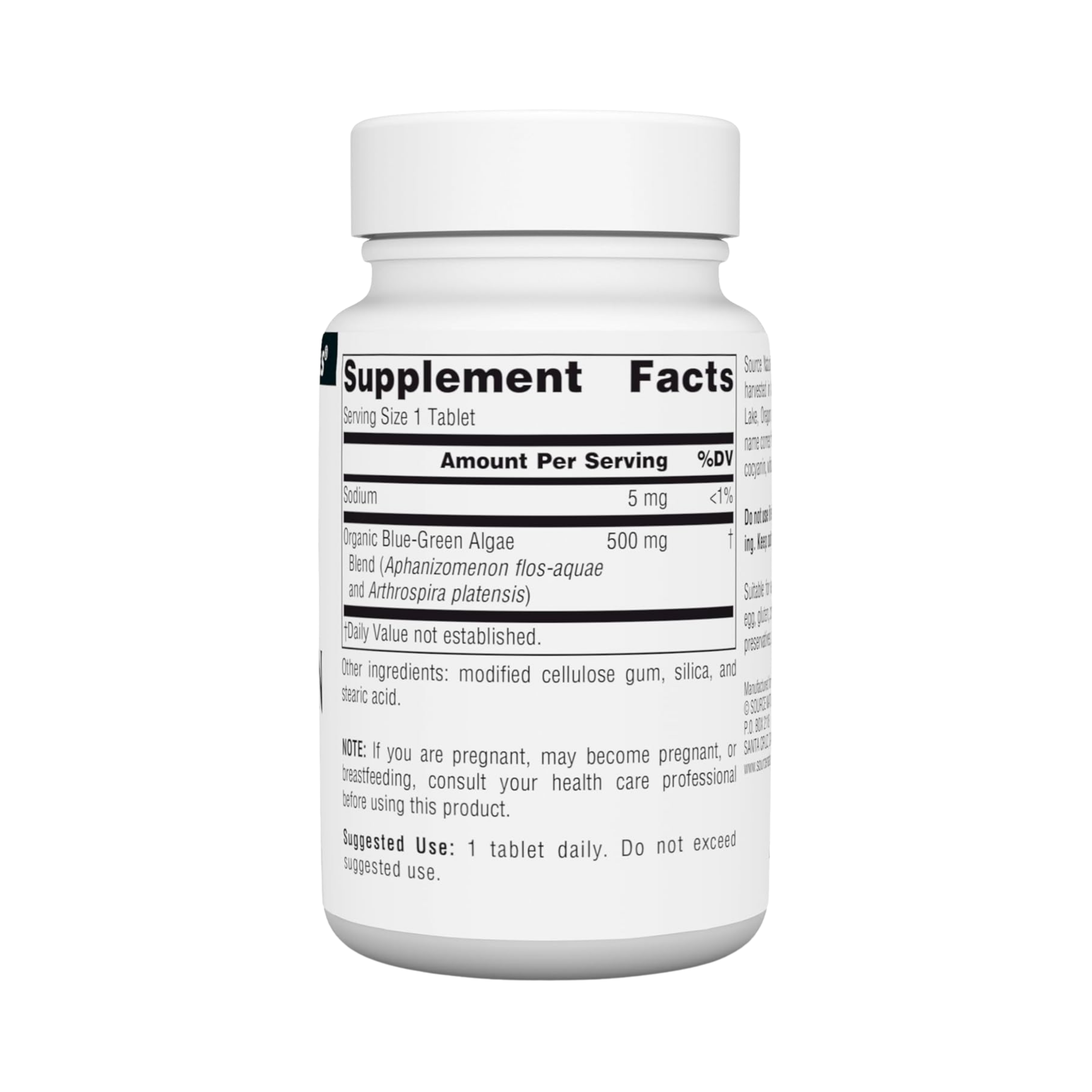 Source Naturals, Blue-Green Algae, 500 Mg, 50 Tablets