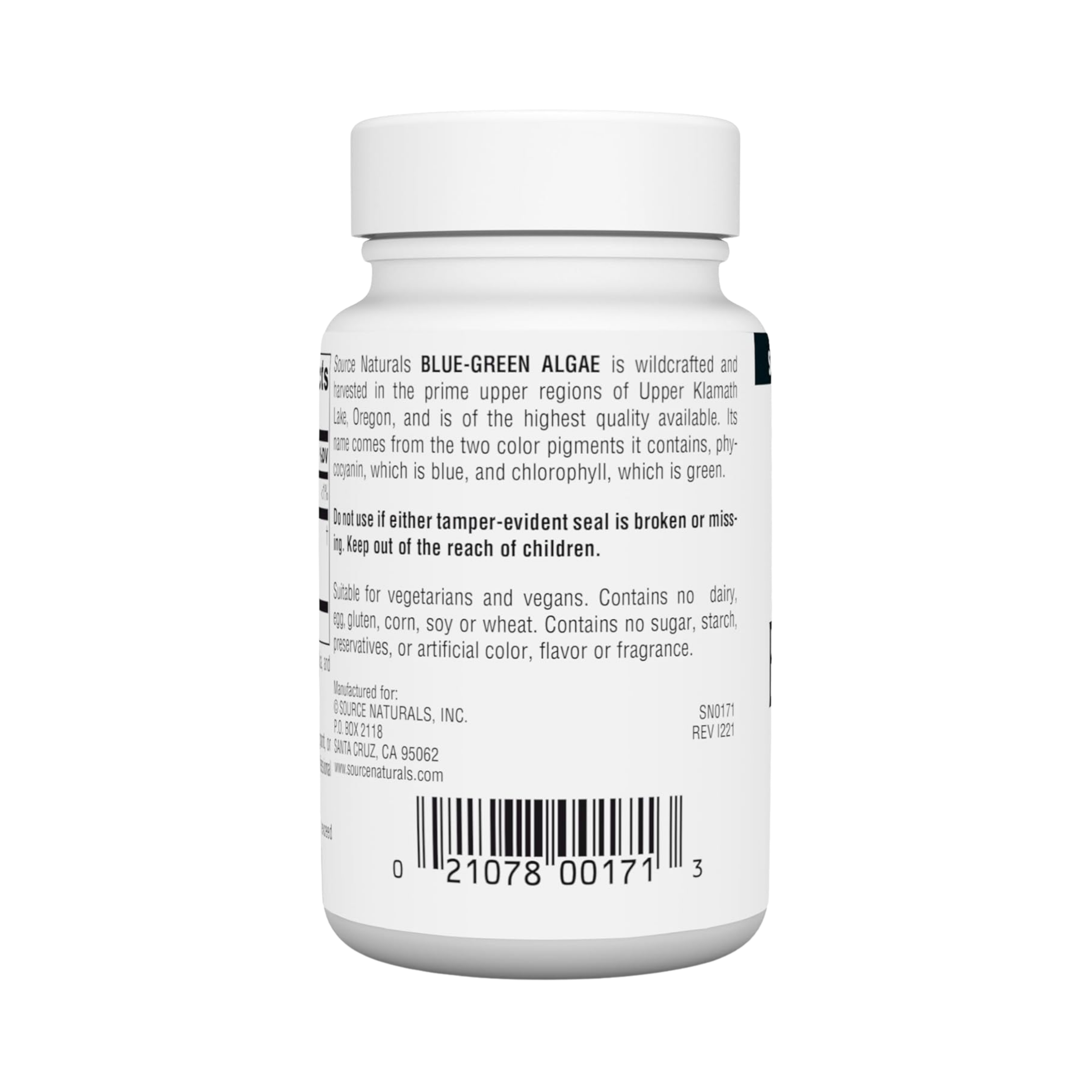 Source Naturals, Blue-Green Algae, 500 Mg, 50 Tablets
