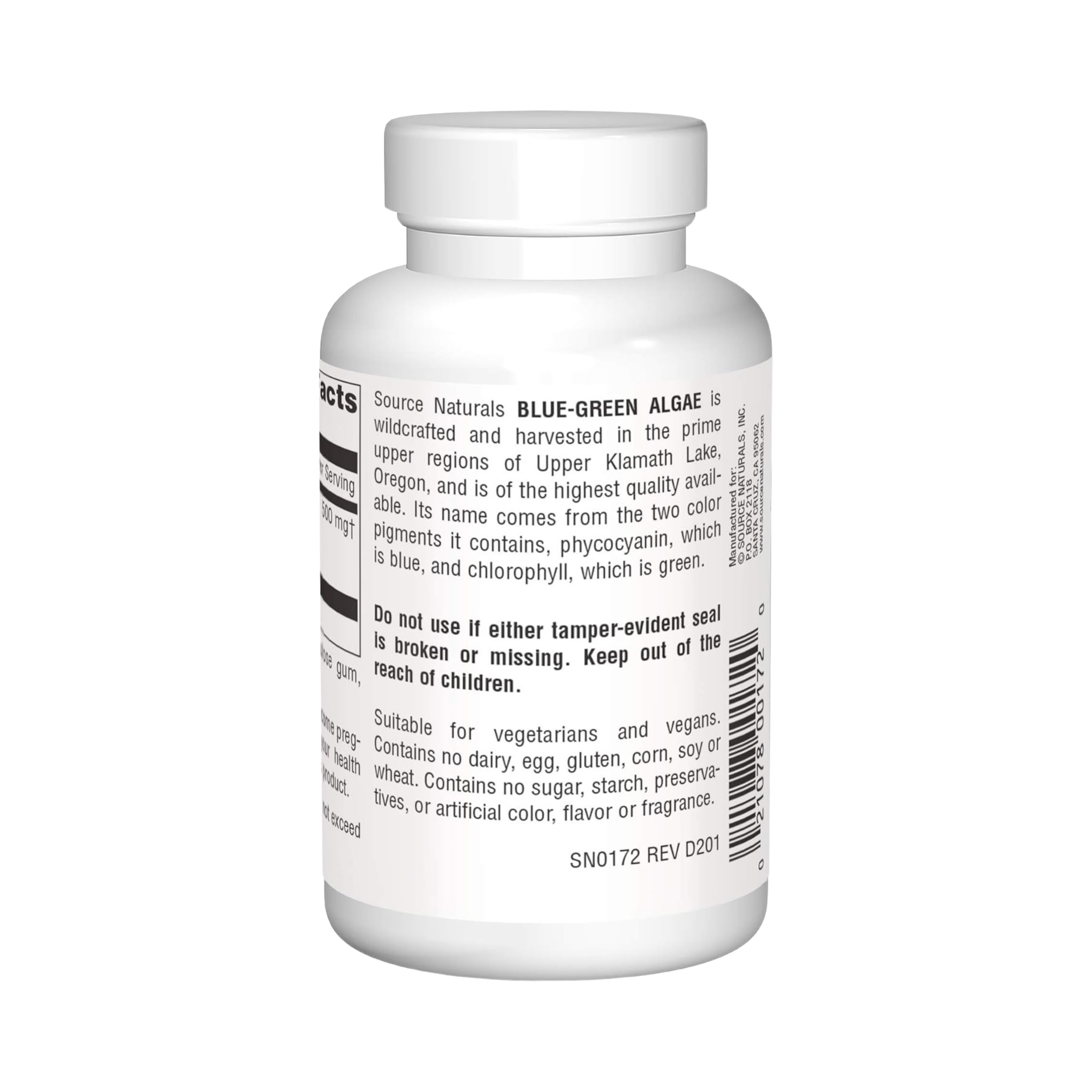 Source Naturals, Blue-Green Algae, 500 Mg, 100 Tablets