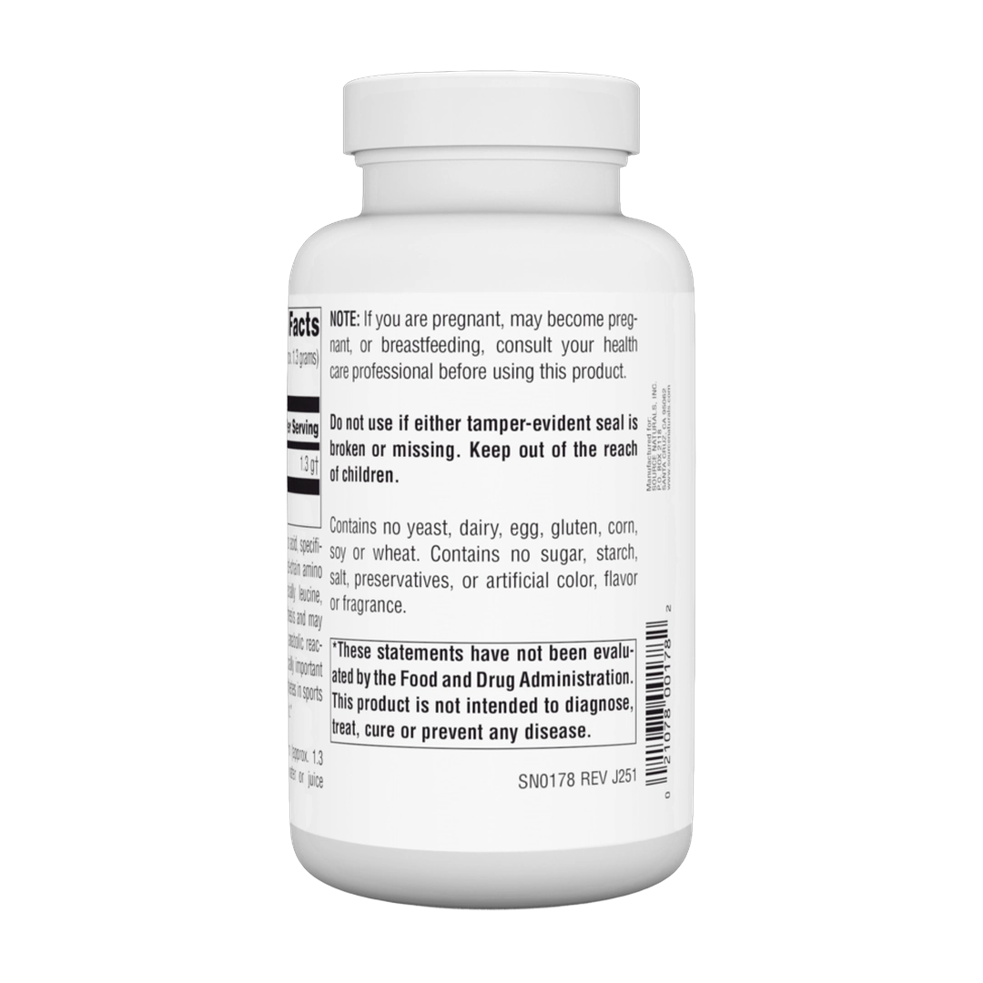 Source Naturals, L-Leucine, 3.53 Oz