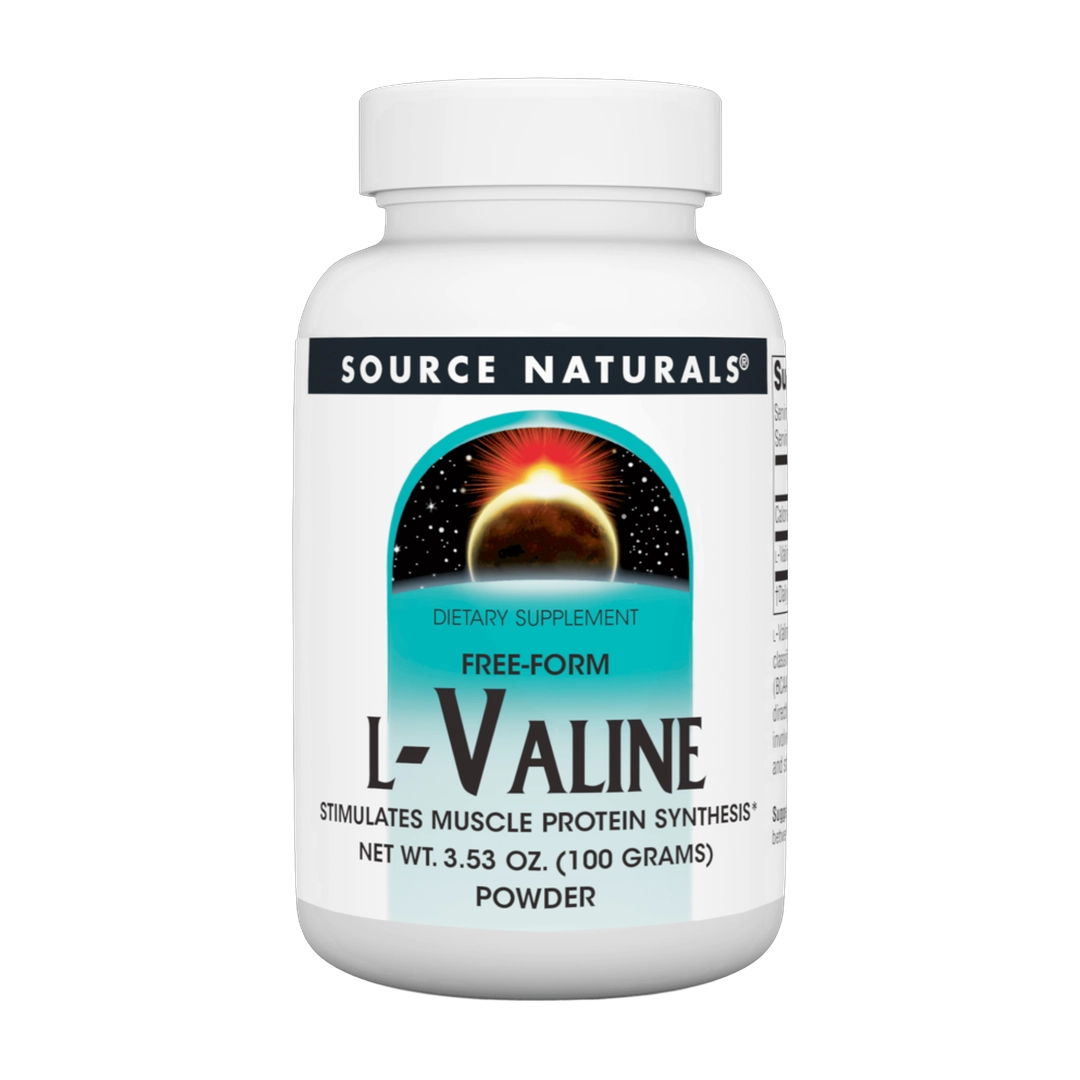 Source Naturals, L-Valine, 3.53 Oz Powder