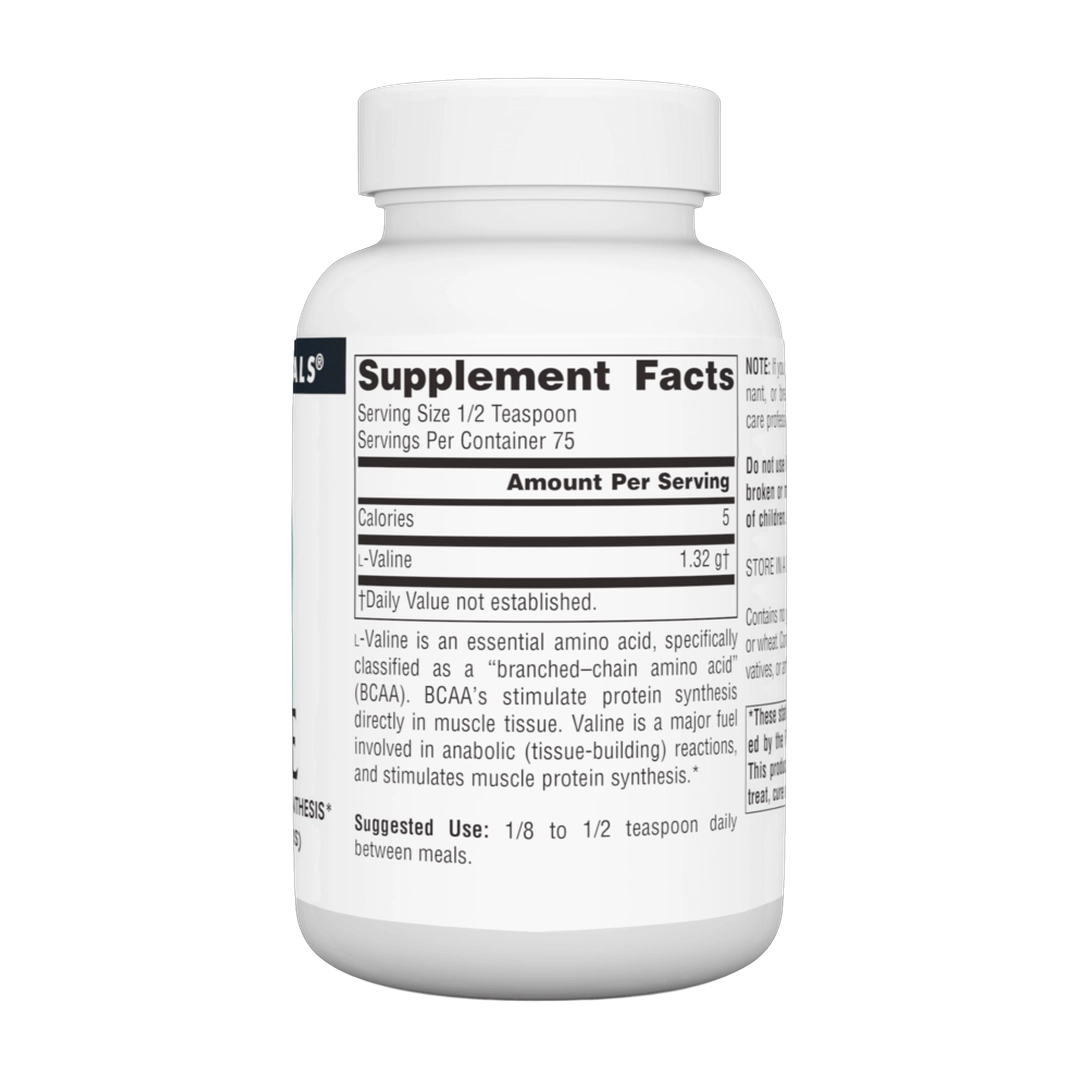 Source Naturals, L-Valine, 3.53 Oz Powder