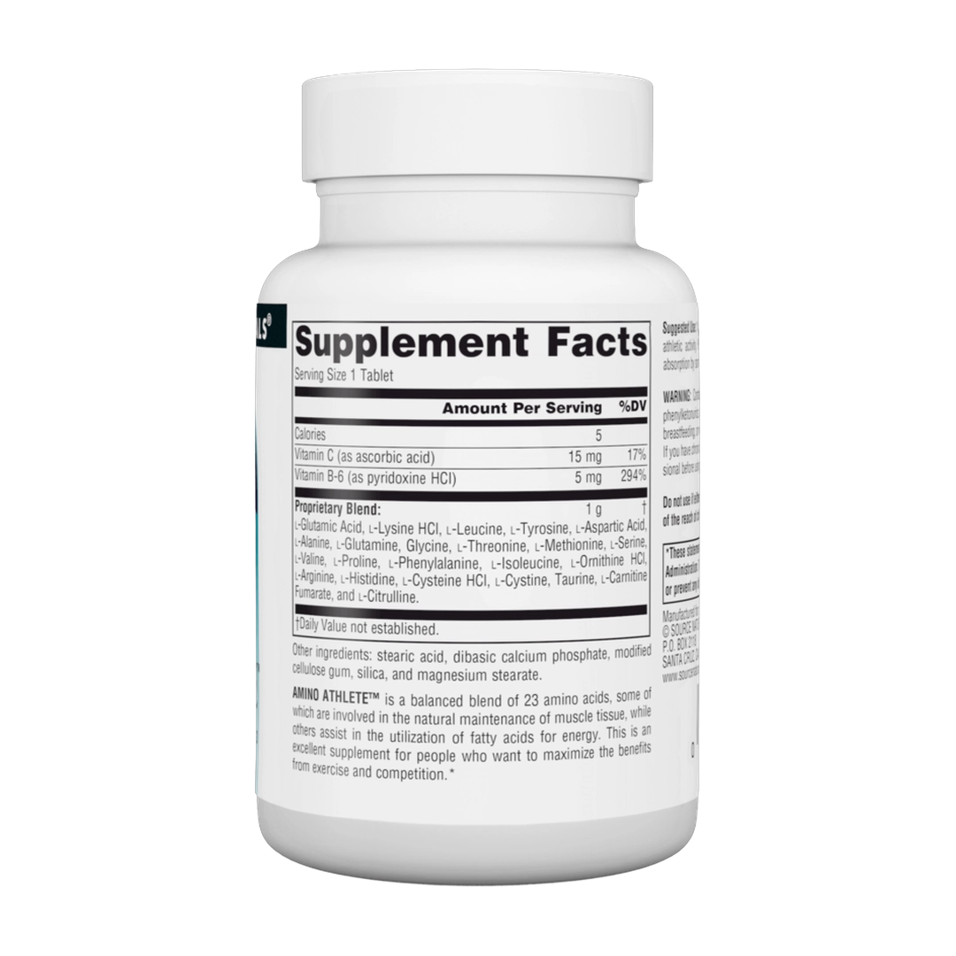 Source Naturals, Amino Athlete, 1,000 Mg, 50 Tablets