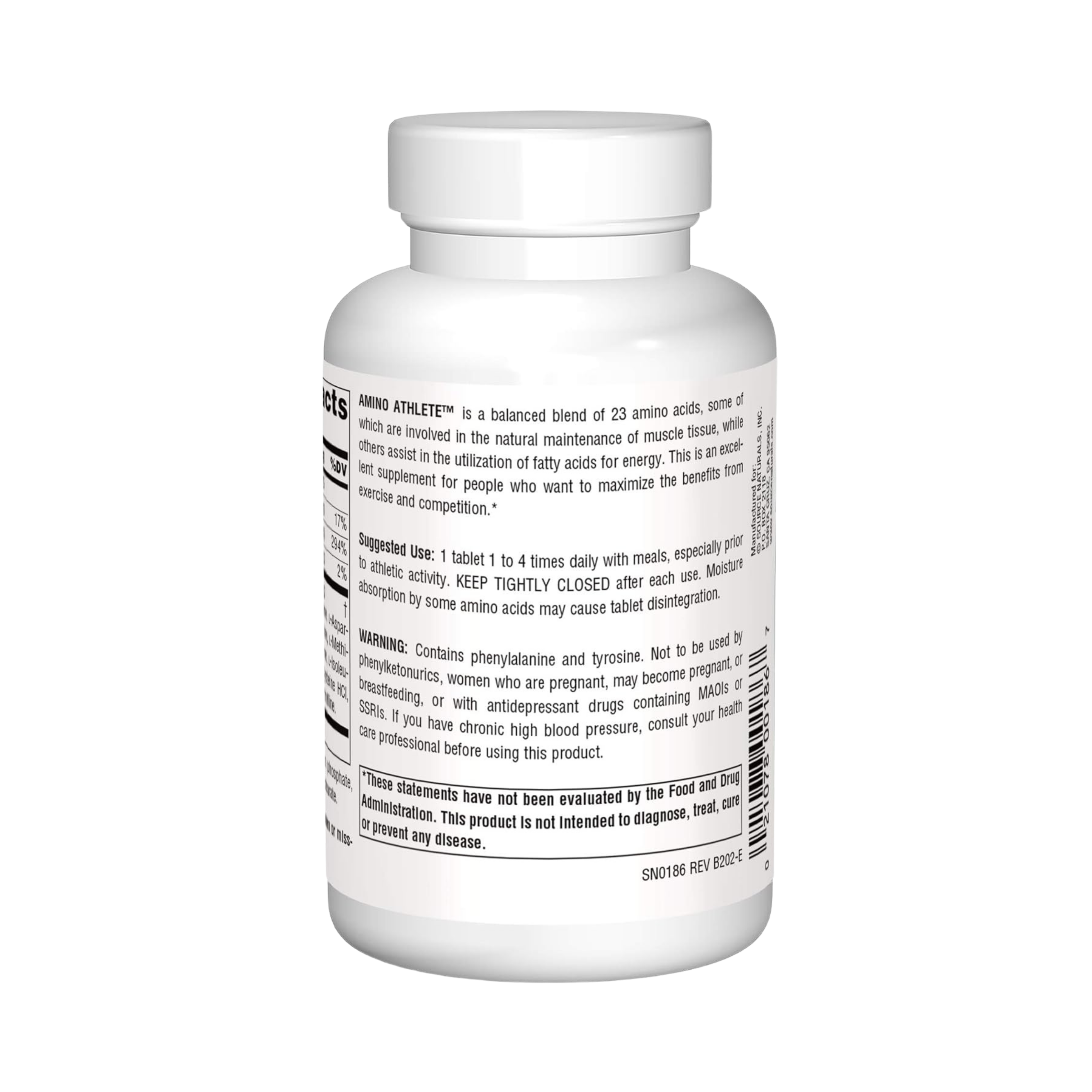Source Naturals, Amino Athlete, 1,000 Mg, 100 Tablets