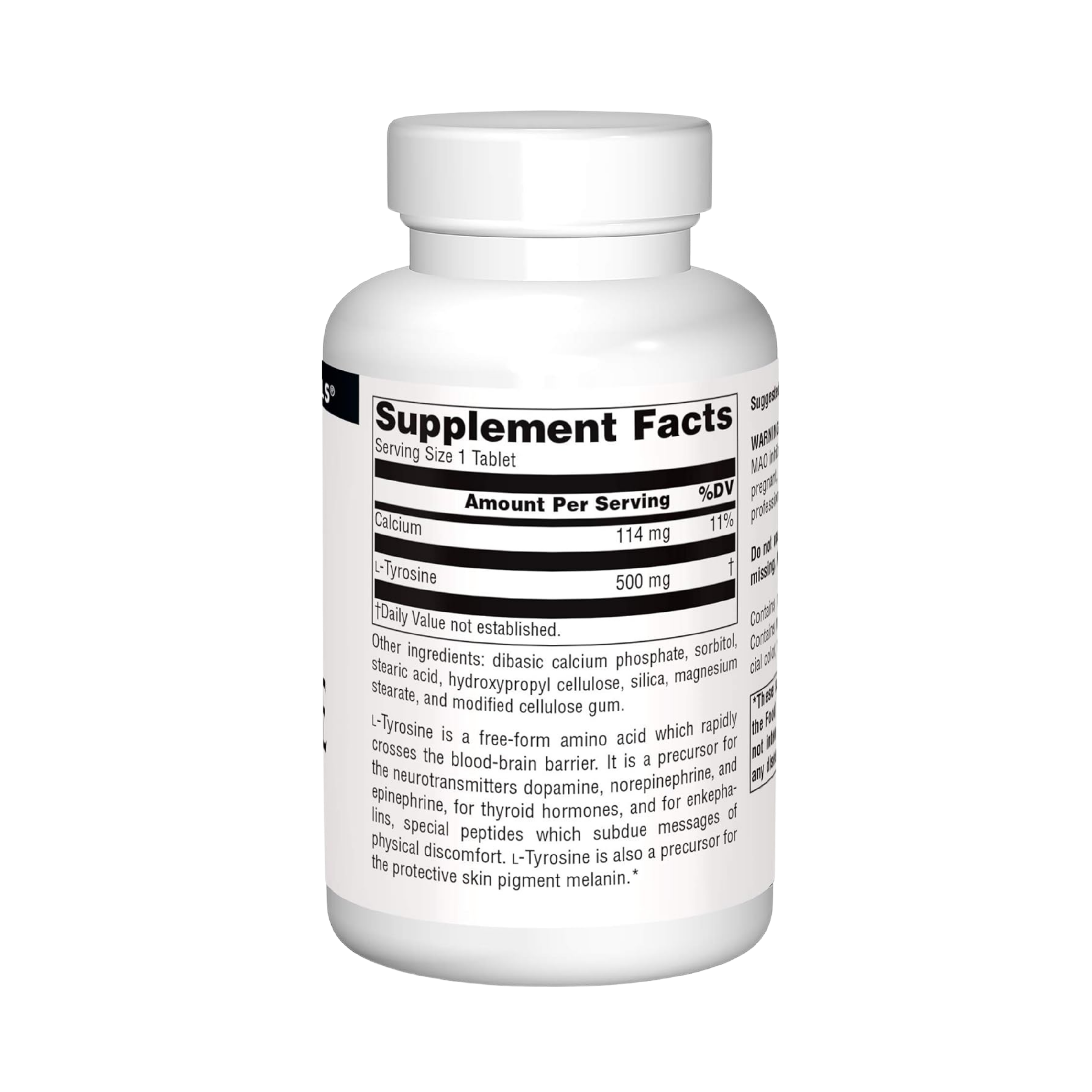 Source Naturals, L-Tyrosine, 100 Tablets