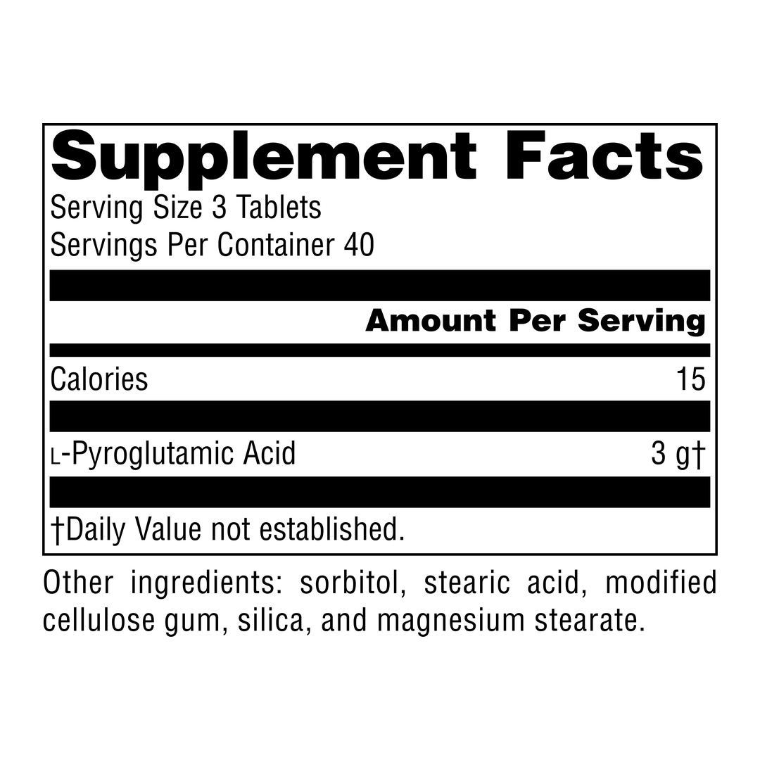 Source Naturals, L Pyroglutamic Acid, 1000 Mg, 120 Tablets