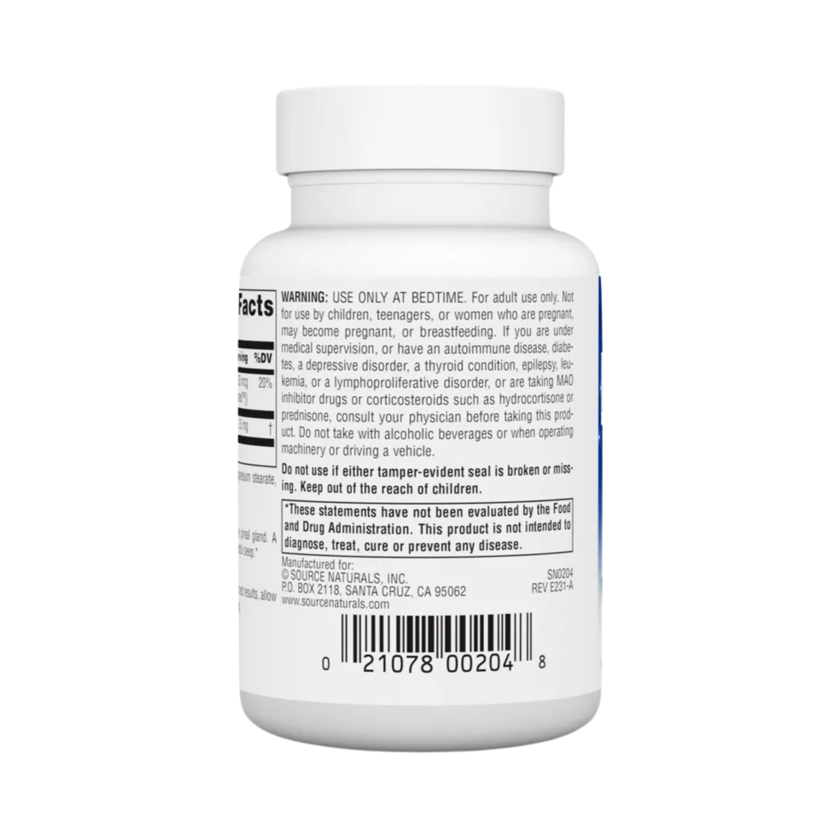 Source Naturals, Melatonin 2.5 Mg , 240 Lozenge
