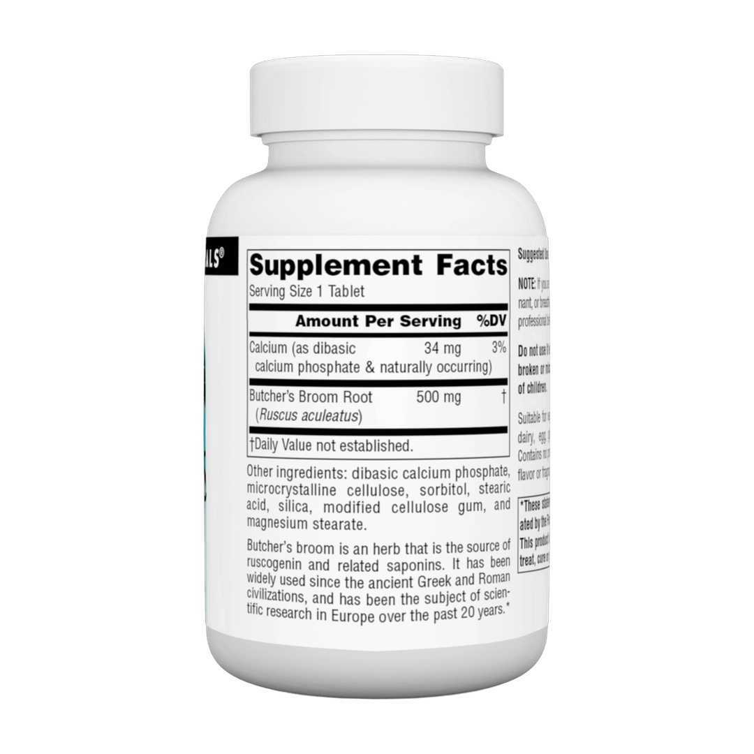 Source Naturals, Butcher's Broom, 500 Mg, 100 Tablets