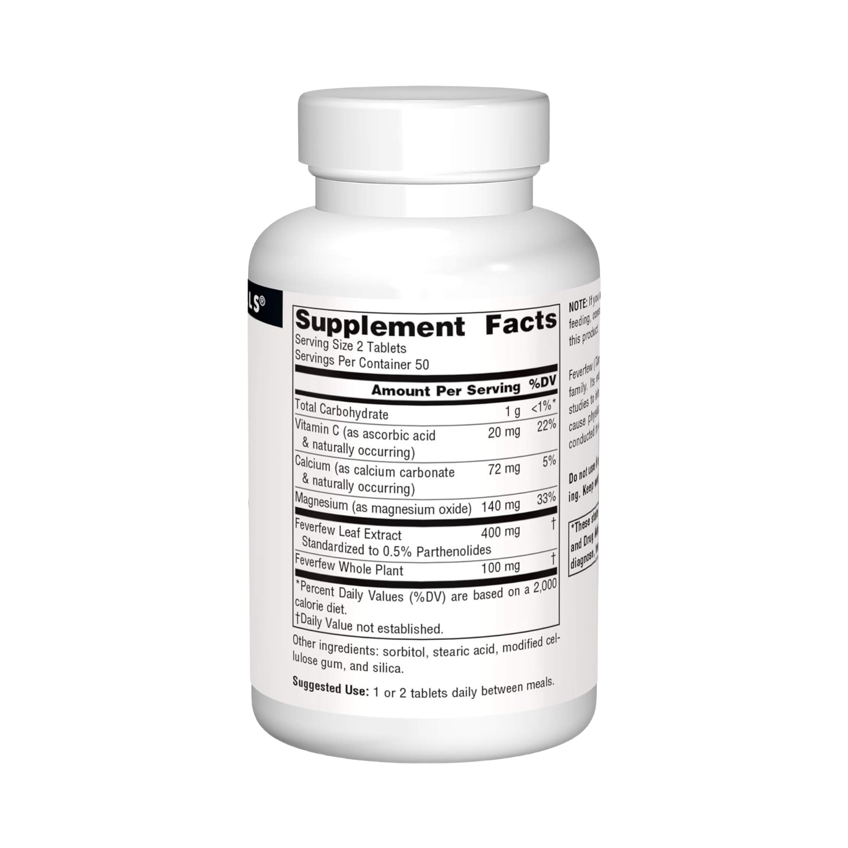 Source Naturals, Feverfew, 100 Tablets