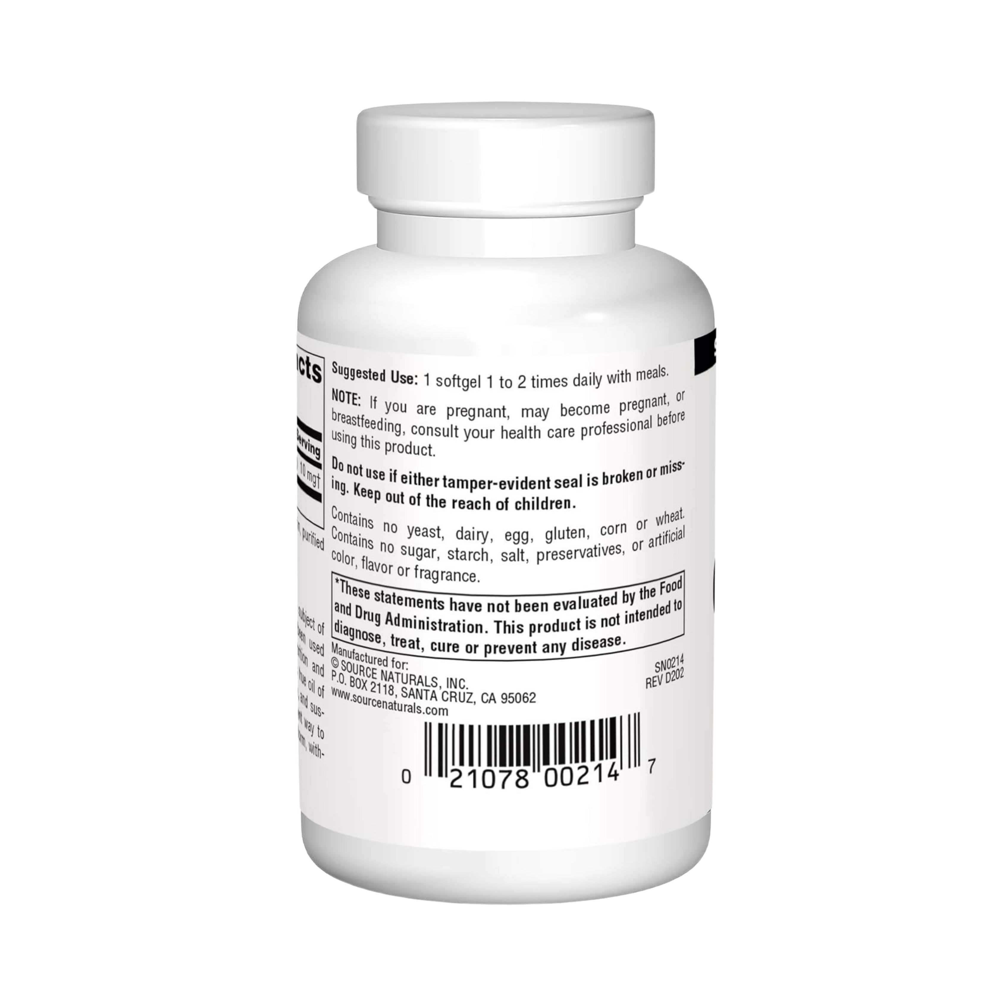 Source Naturals, Garlic Oil, 500 Mg Odorless, 250 softgels