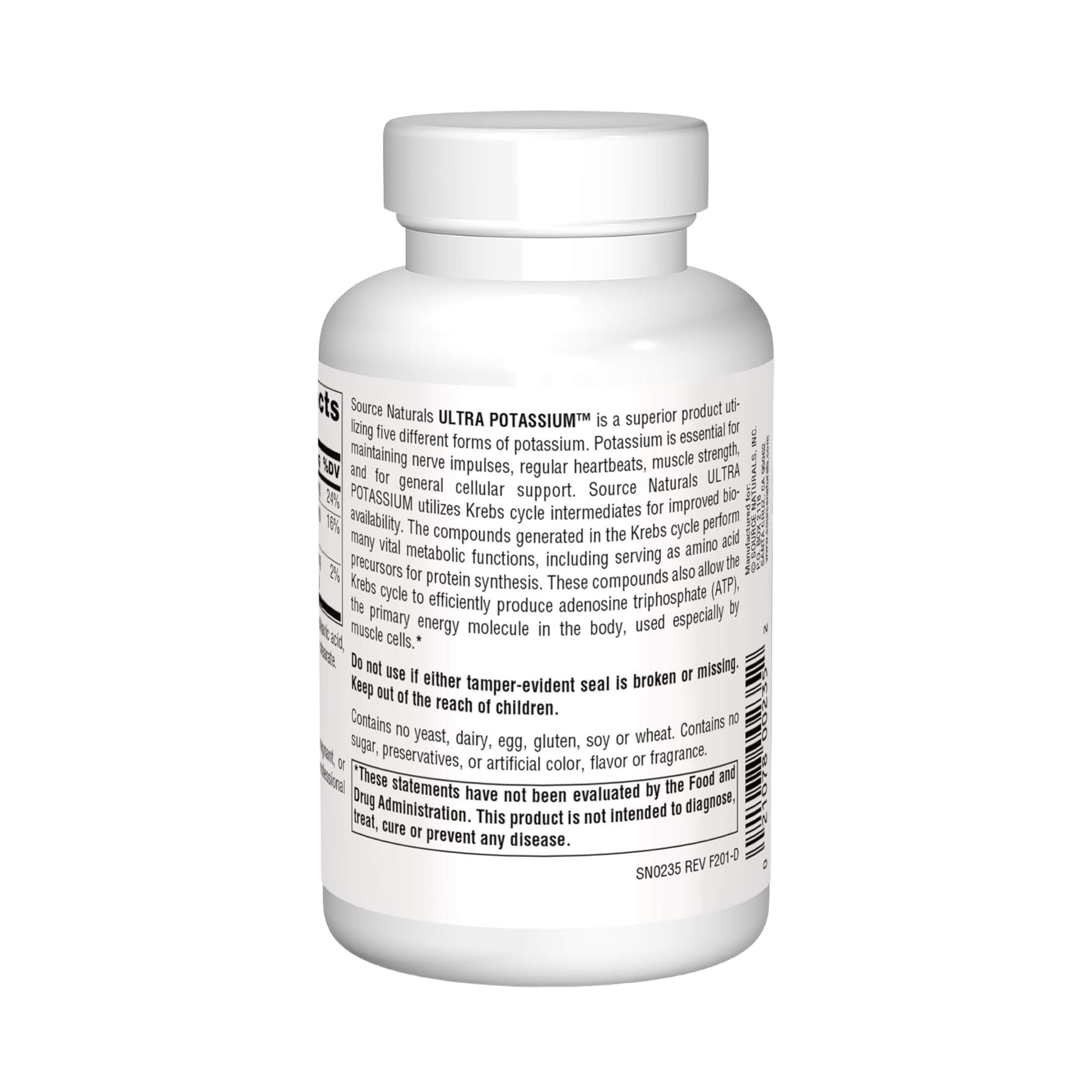 Source Naturals, Ultra Potassium, 99 Mg, 200 Tablets