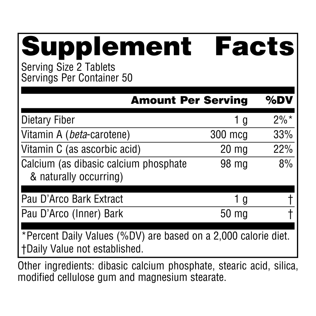 Source Naturals, Pau D'Arco Extract, 500 Mg, 100 Tablets
