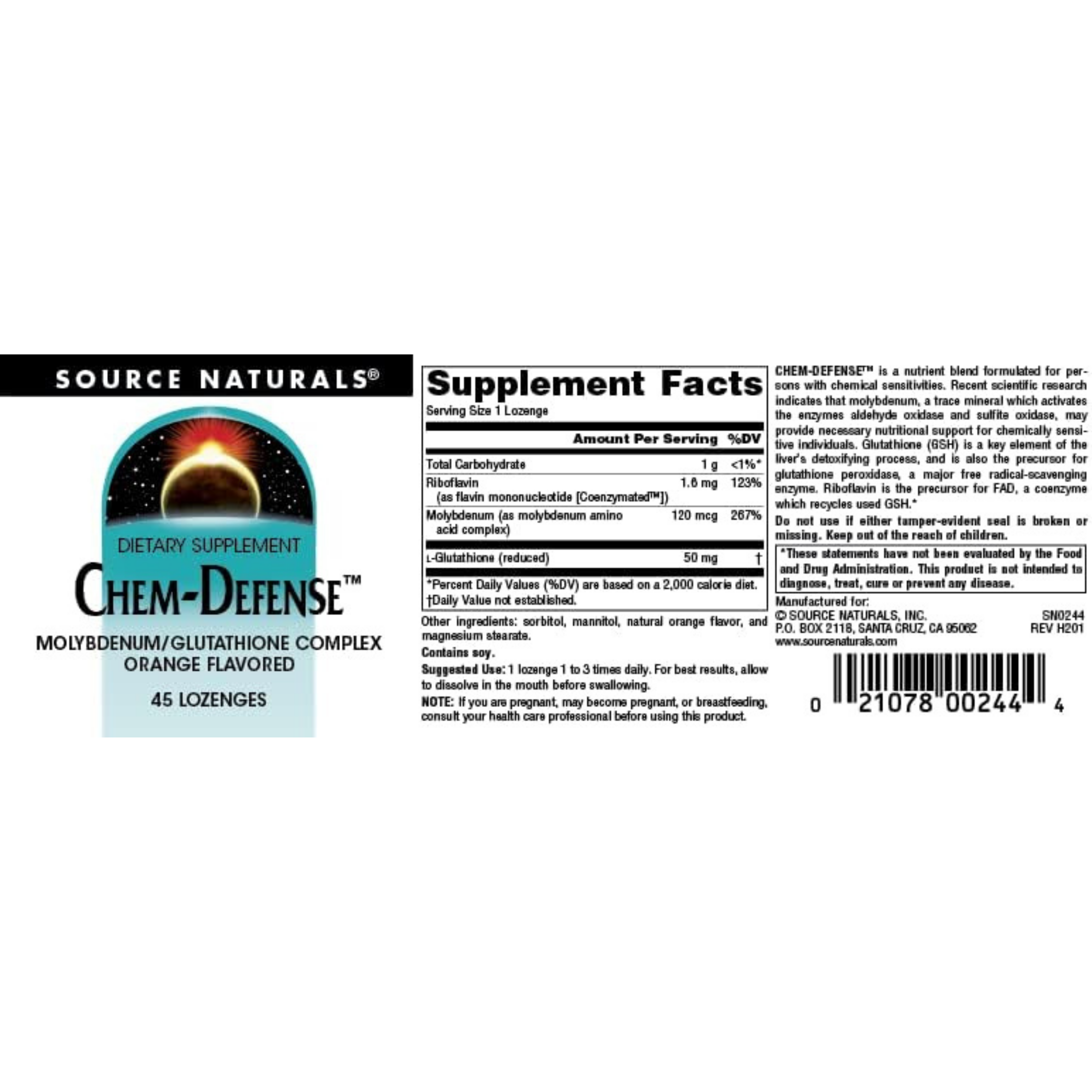 Source Naturals, Chem-Defense, 45 Lozenge