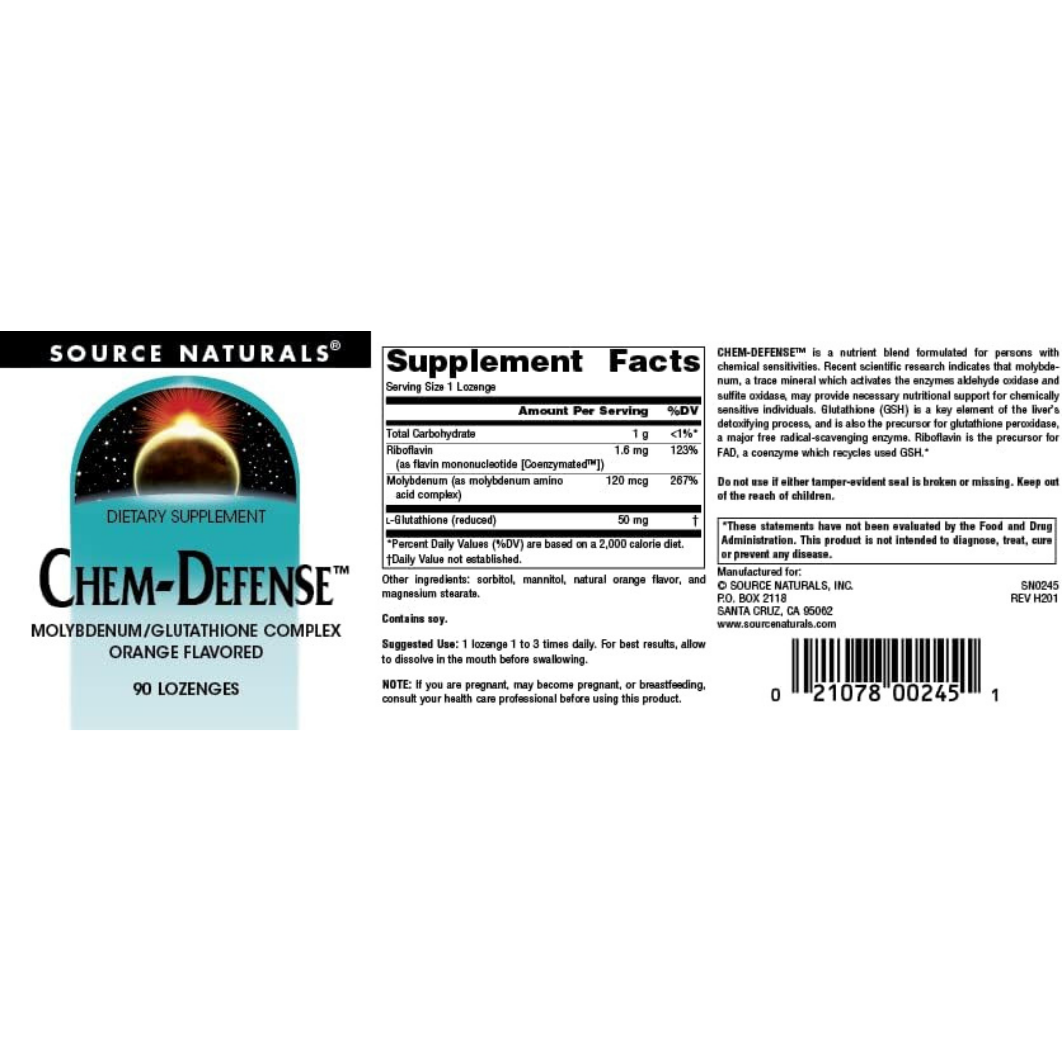 Source Naturals, Chem-Defense, 90 Lozenge