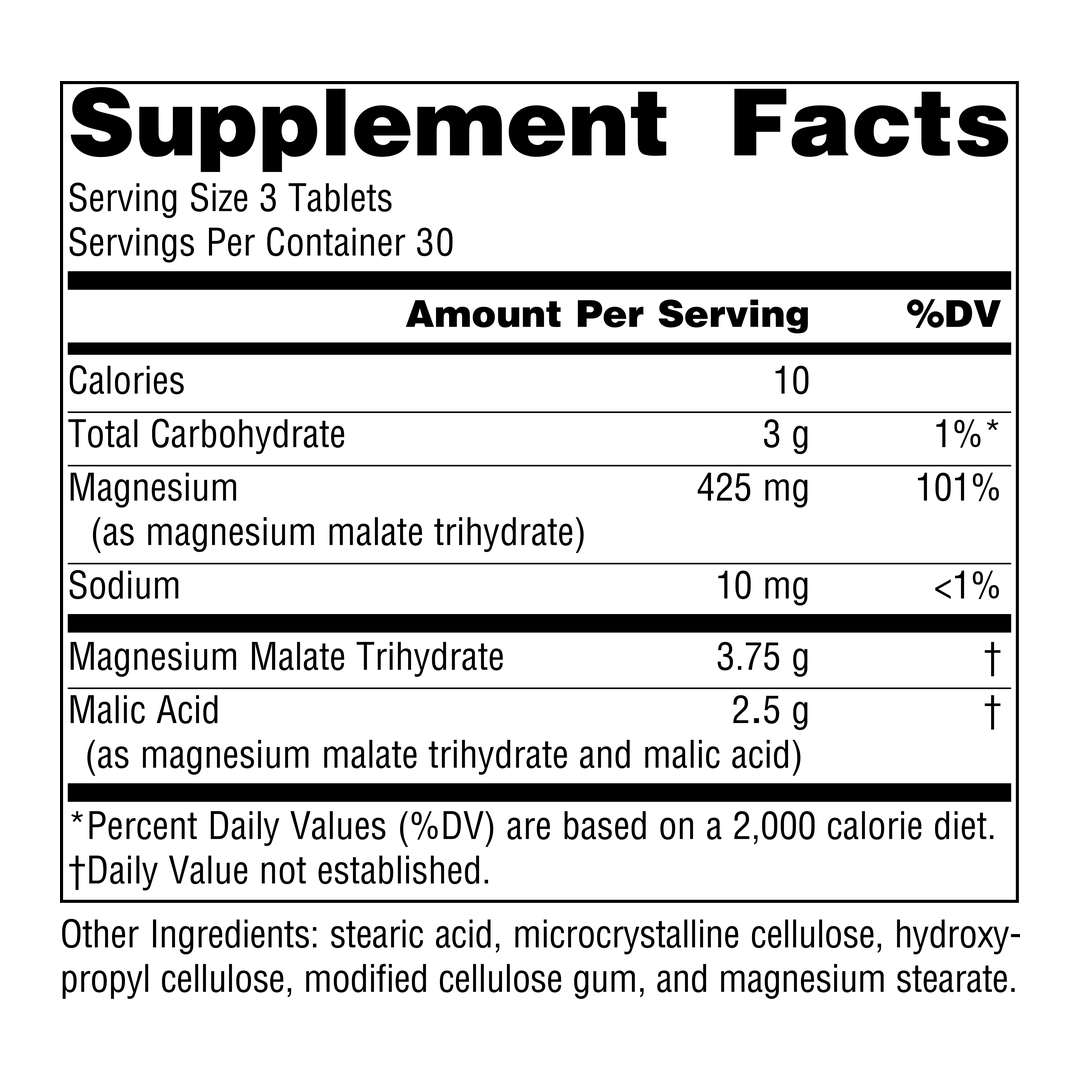 Source Naturals, Magnesium Malate, 1250 Mg, 90 Tablets