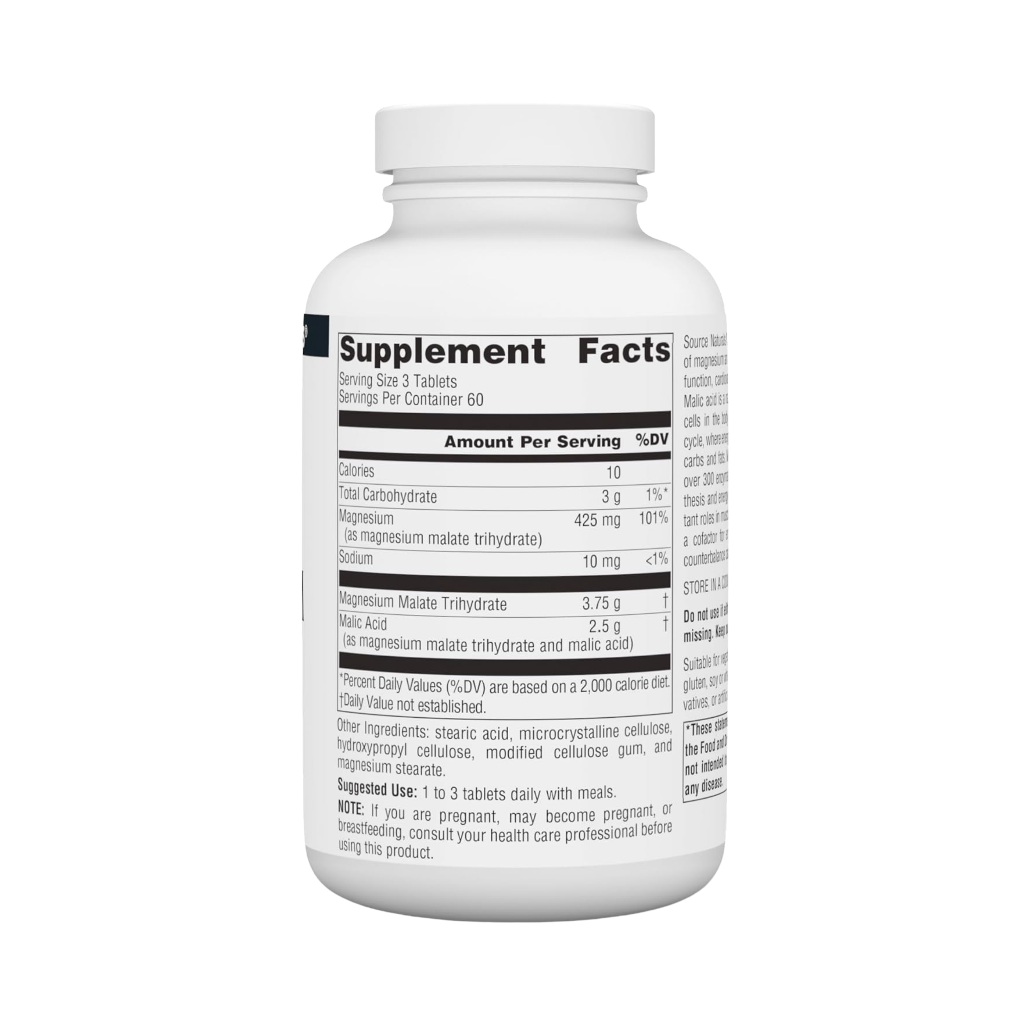Source Naturals, Magnesium Malate, 1250 Mg, 180 Tablets