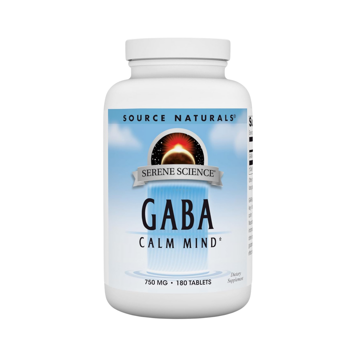 Source Naturals, Serene Science GABA, 750 Mg, 180 Tablets