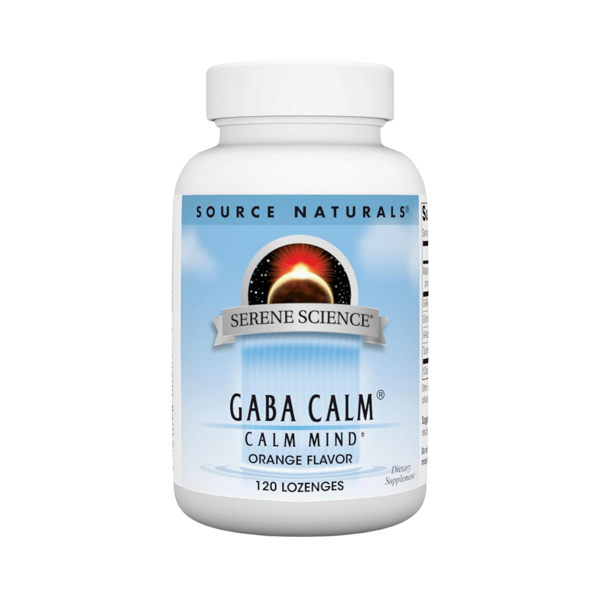 Source Naturals, Serene Science GABA Calm, 120 Orange Lozenge