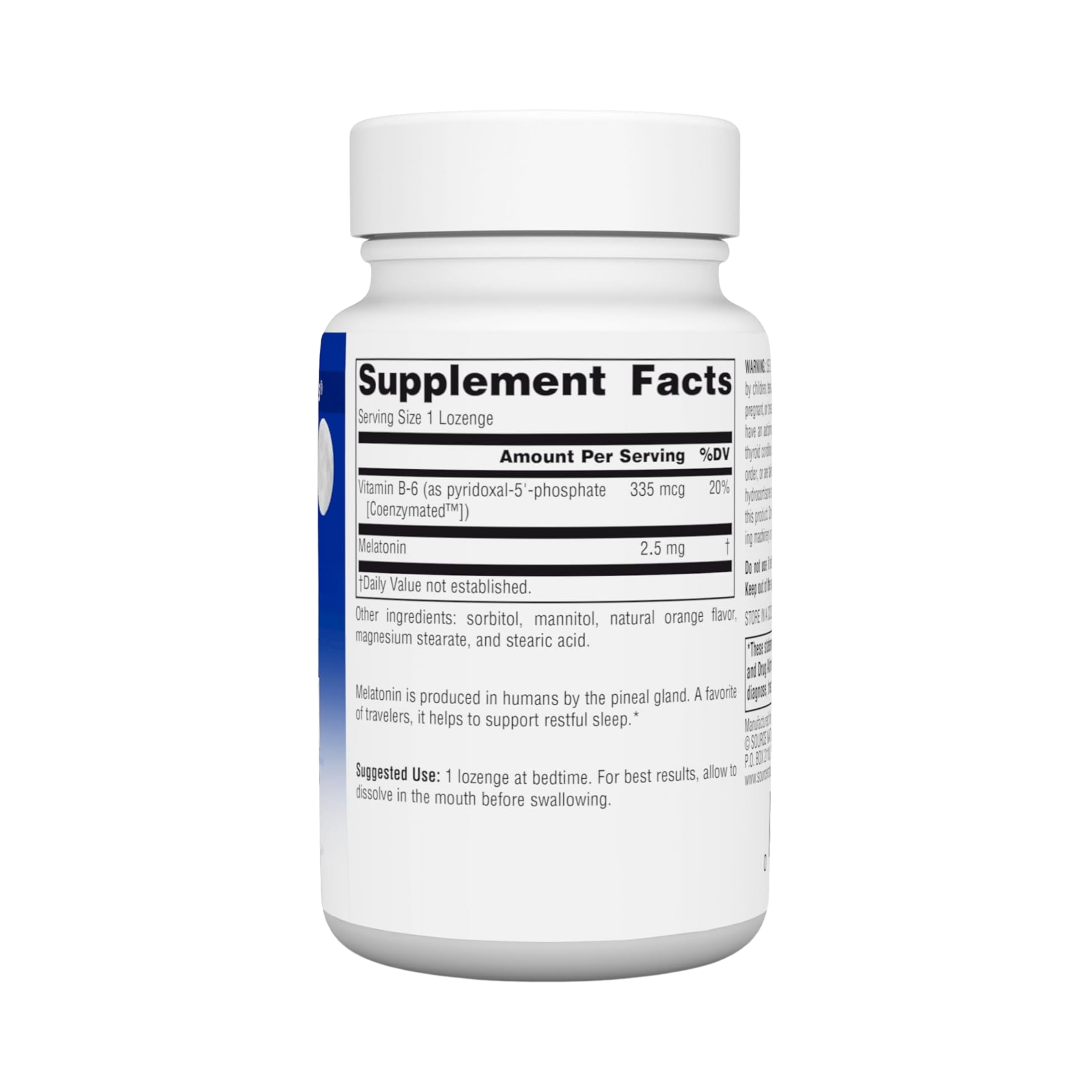 Source Naturals, Sleep Science Melatonin, 2.5 Mg, 120 Orange Lozenge