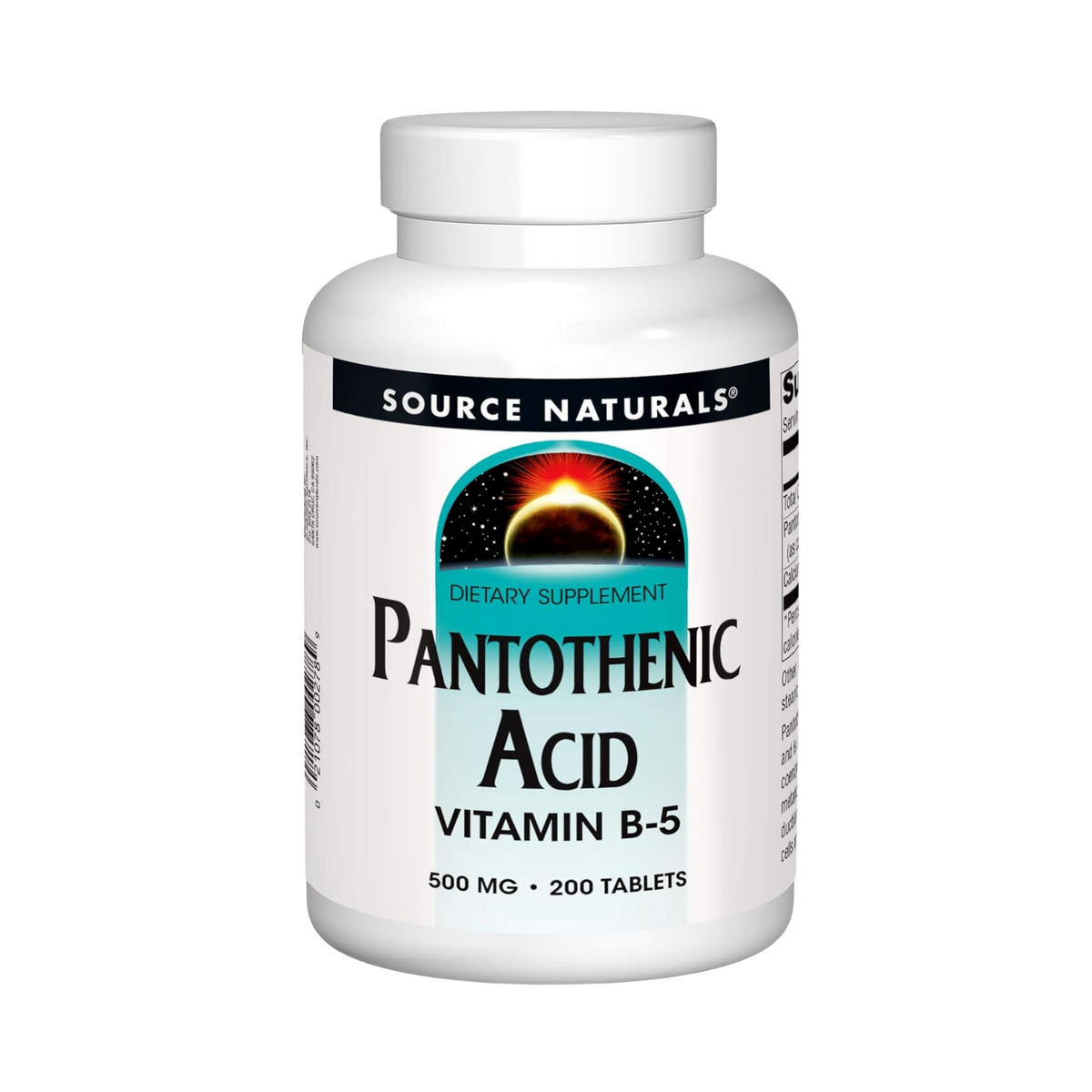 Source Naturals, Pantothenic Acid, 500 Mg, 200 Tablets