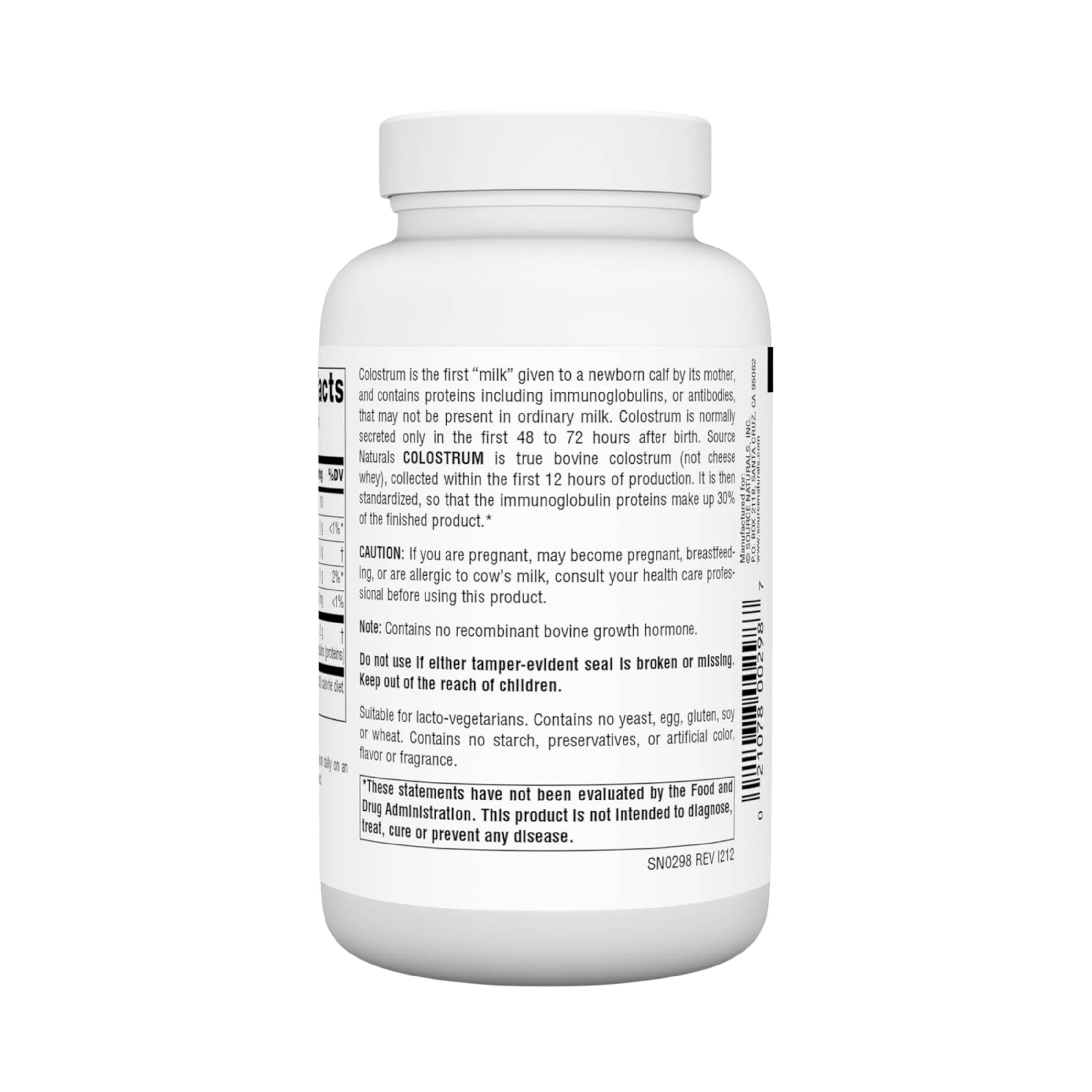 Source Naturals, Colostrum, 2 Oz Powder
