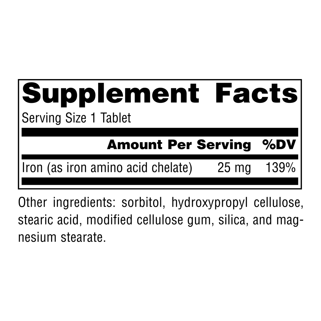Source Naturals, Iron, 25 Mg, 100 Tablets