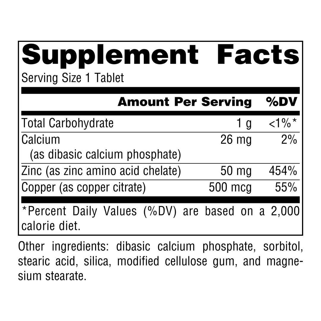Source Naturals, Zinc, 100 Tablets