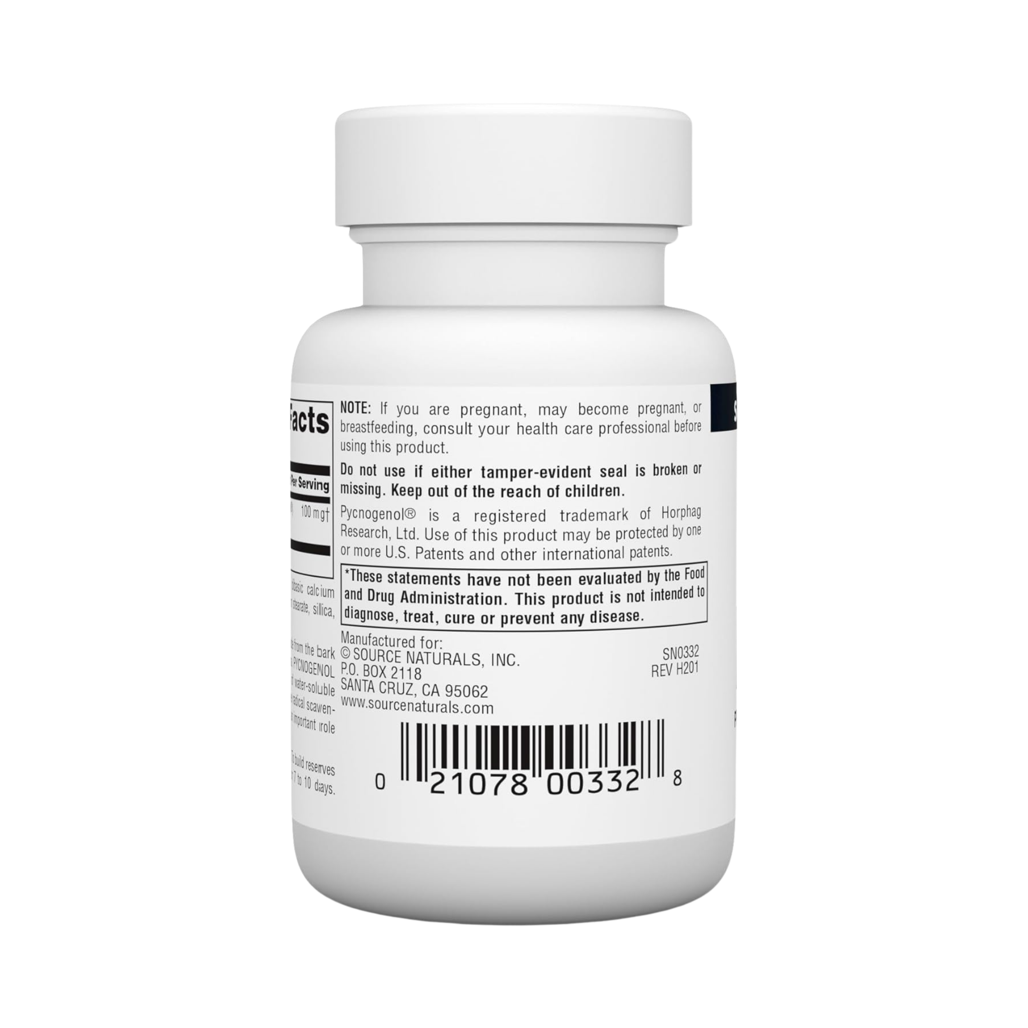 Source Naturals, Pycnogenol, 100 Mg, 30 Tablets