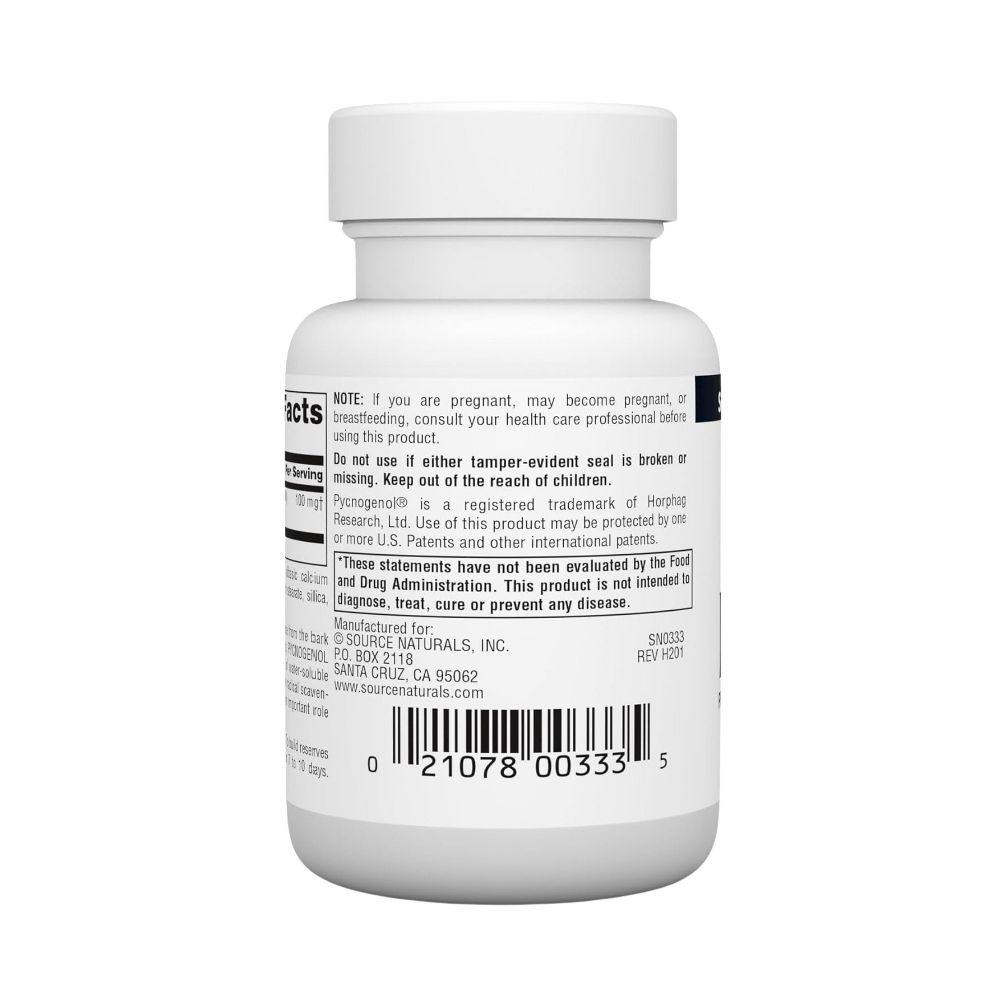 Source Naturals, Pycnogenol, 100 Mg, 60 Tablets