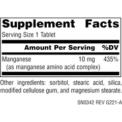 Source Naturals, Manganese, 10 Mg, 100 Tablets