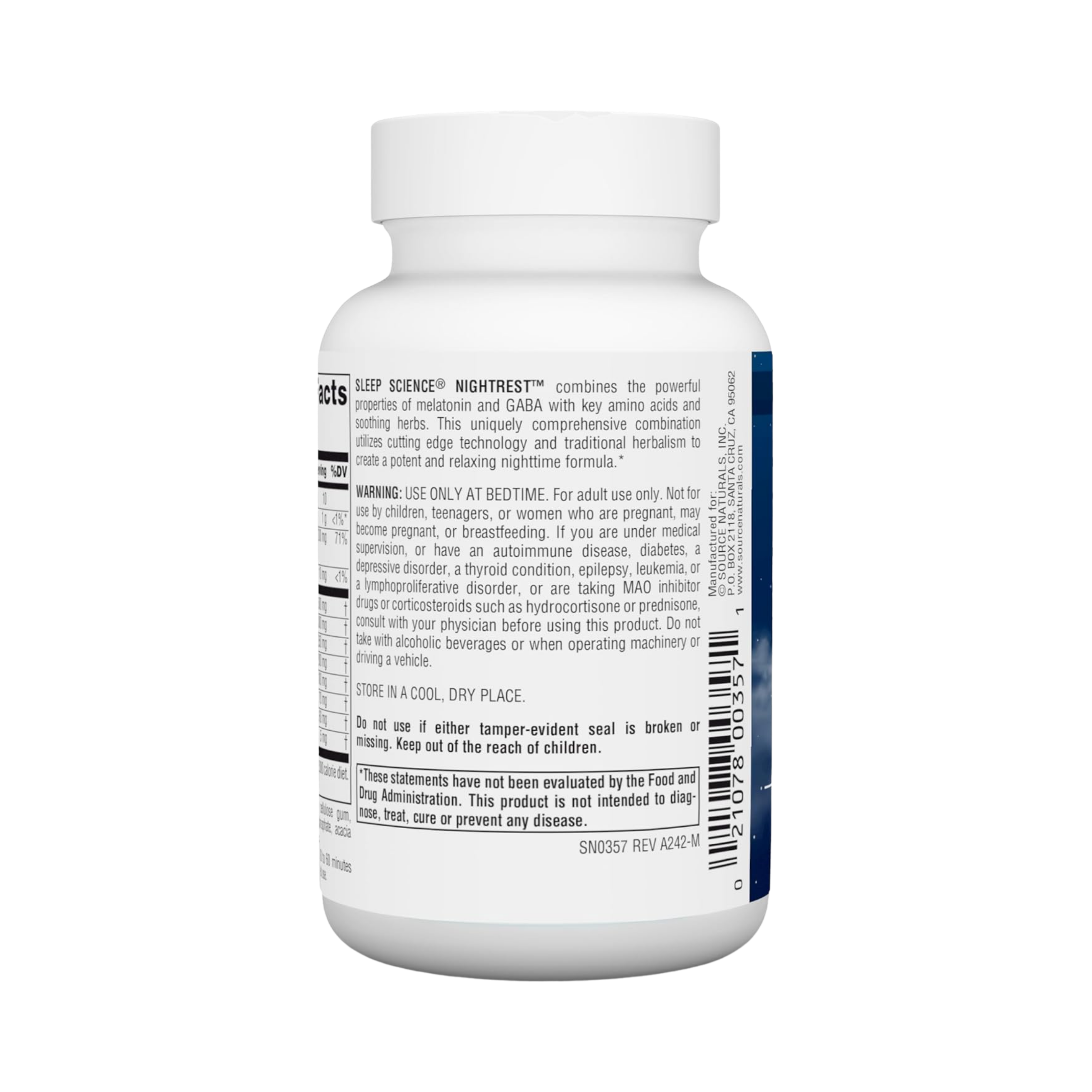 Source Naturals, Sleep Science NightRest, 50 Tablets