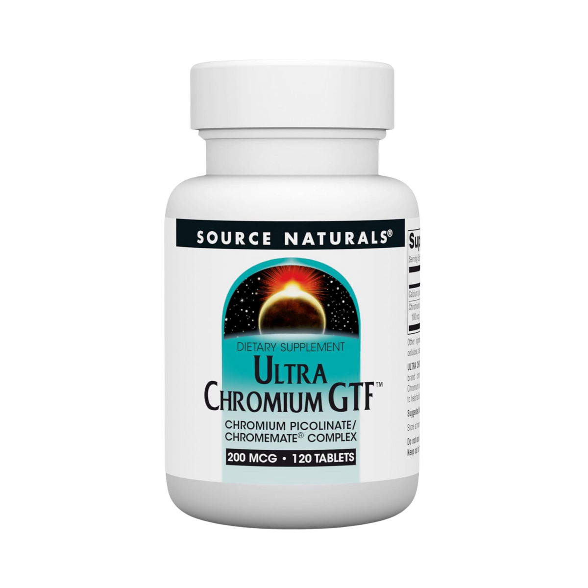 Source Naturals, Ultra Chromium GTF, 200 Mcg, 120 Tablets